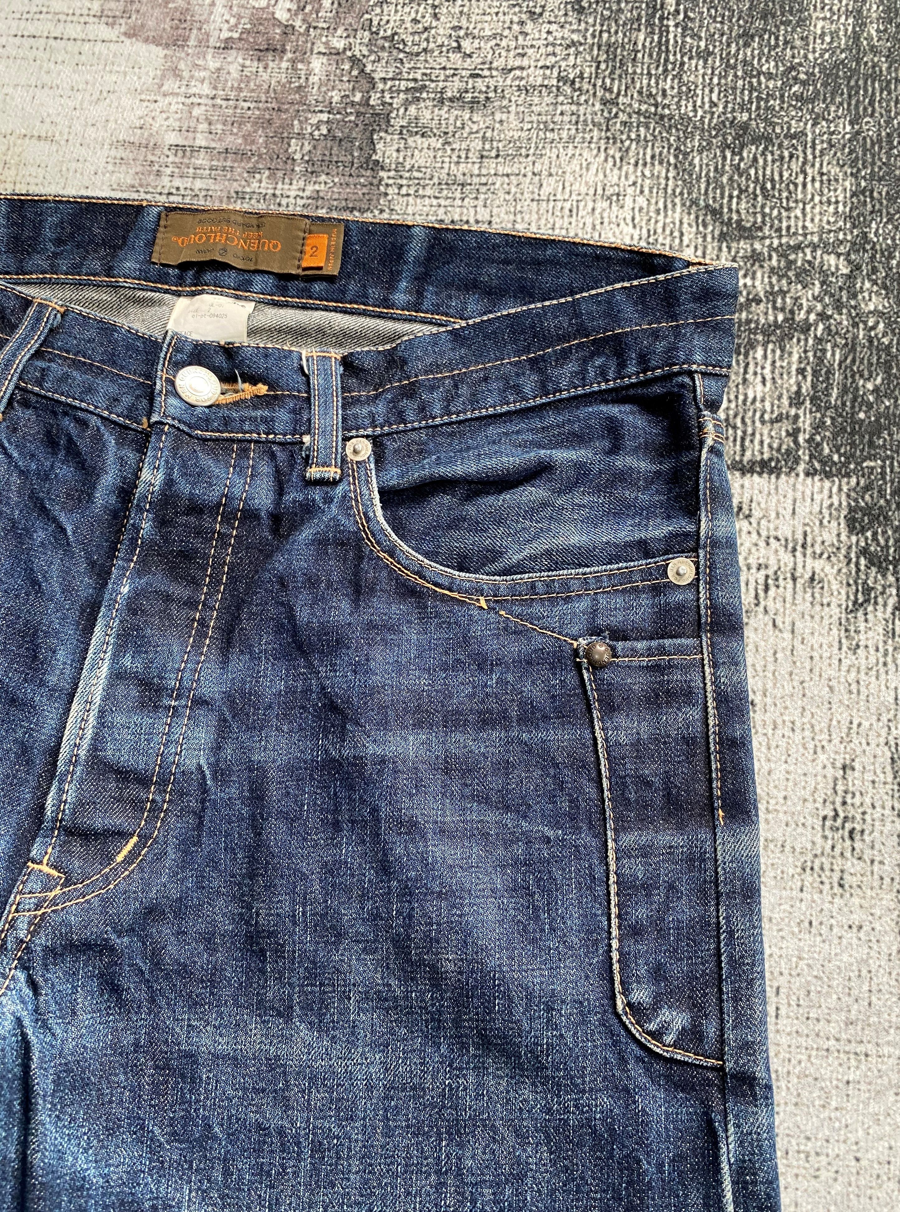 Japanese Brand Japanese Denim Quenchloud Redline Selvedge Distressed Denim Size US 31 - 8 Thumbnail