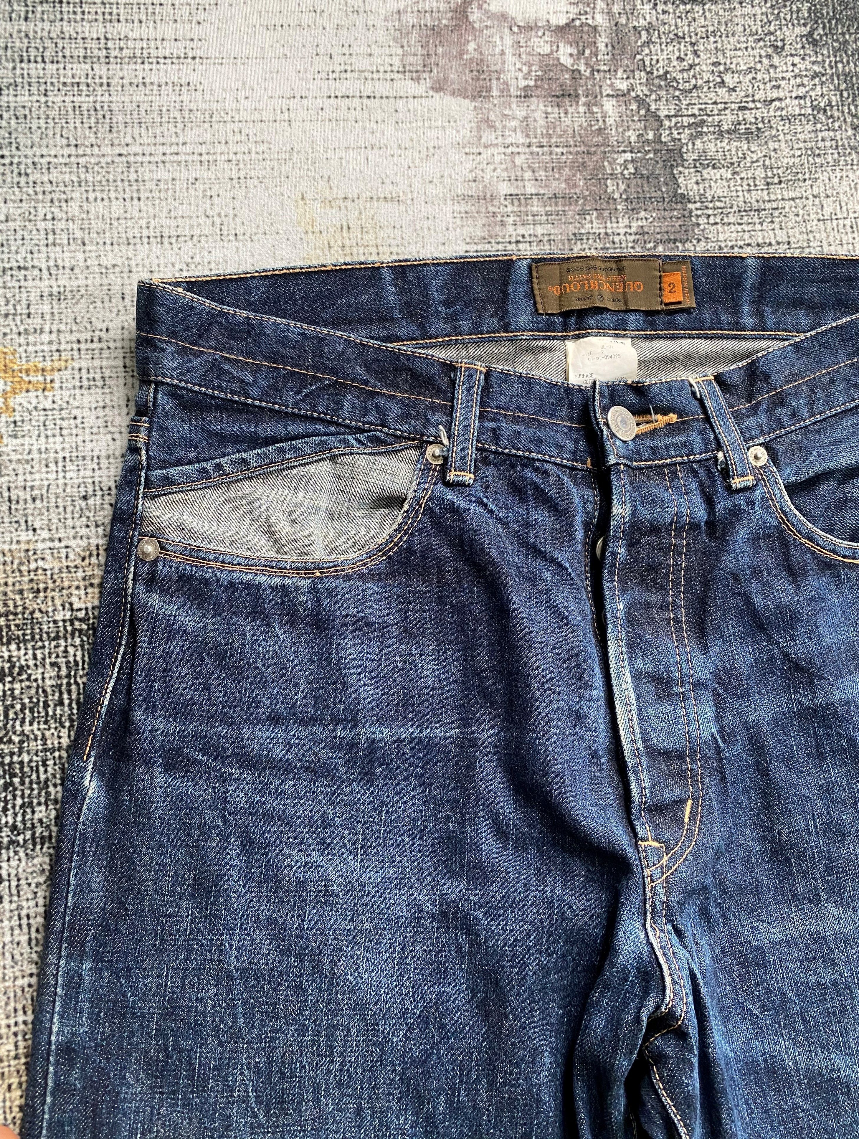 Japanese Brand Japanese Denim Quenchloud Redline Selvedge Distressed Denim Size US 31 - 7 Thumbnail