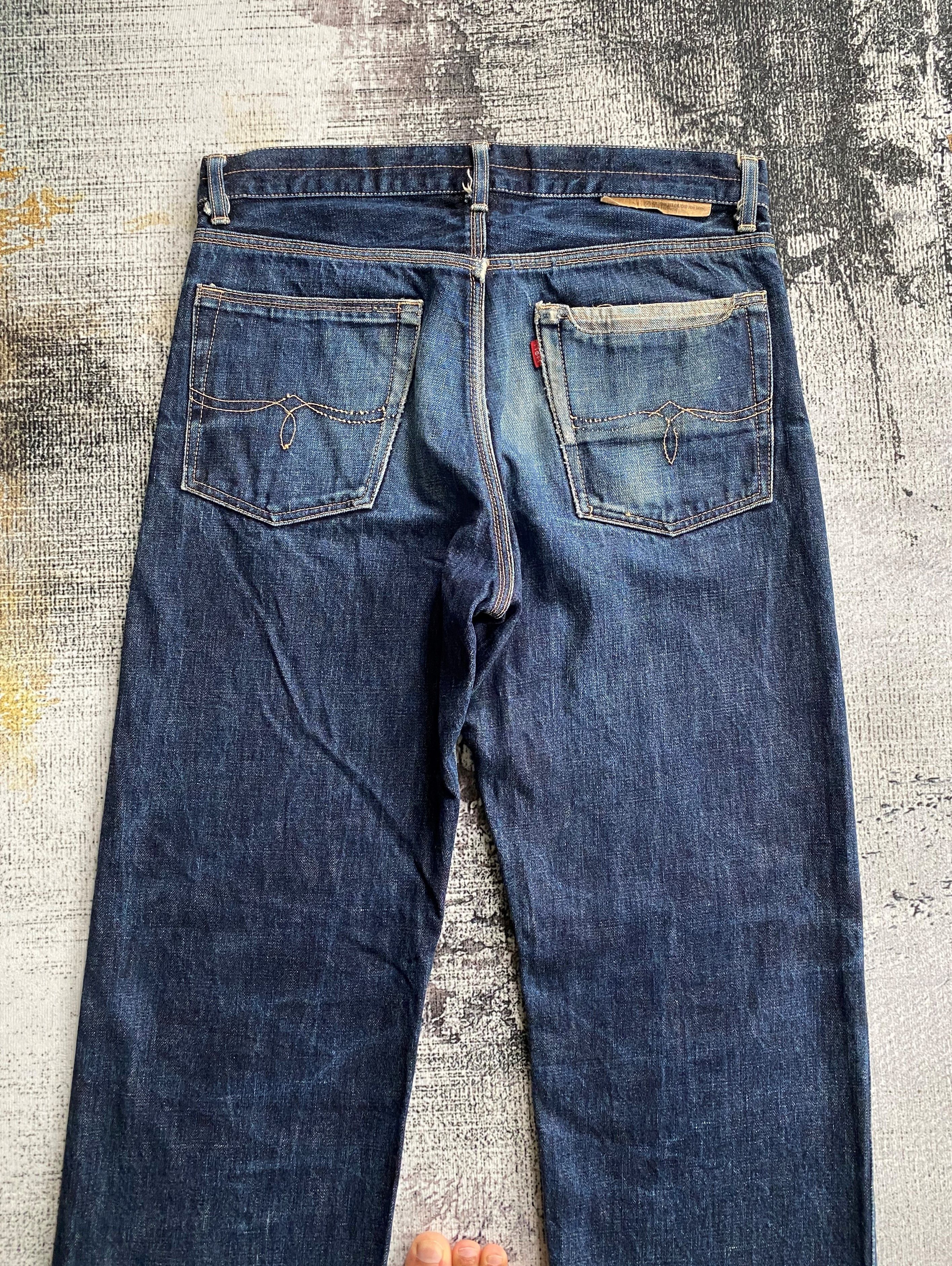 Japanese Brand Japanese Denim Quenchloud Redline Selvedge Distressed Denim Size US 31 - 12 Thumbnail