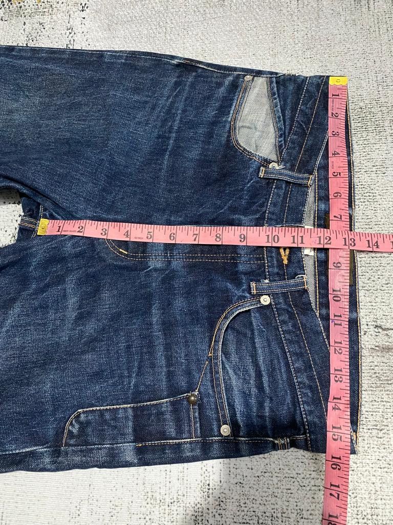 Japanese Brand Japanese Denim Quenchloud Redline Selvedge Distressed Denim Size US 31 - 18 Thumbnail