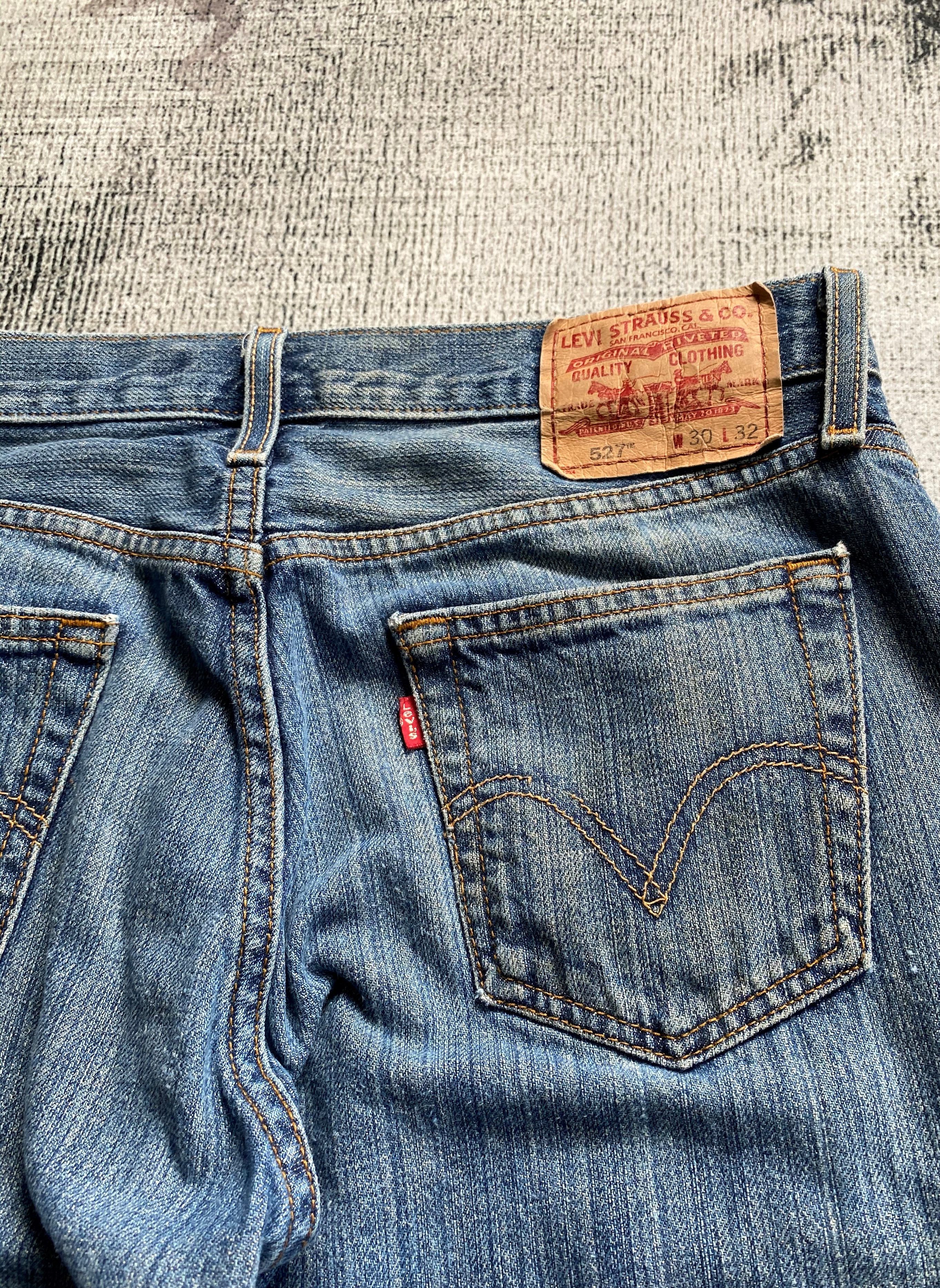 Levi's Blue Wash Levi's 527 Flare Bootcut Jeans Size US 30 / EU 46 - 13 Thumbnail