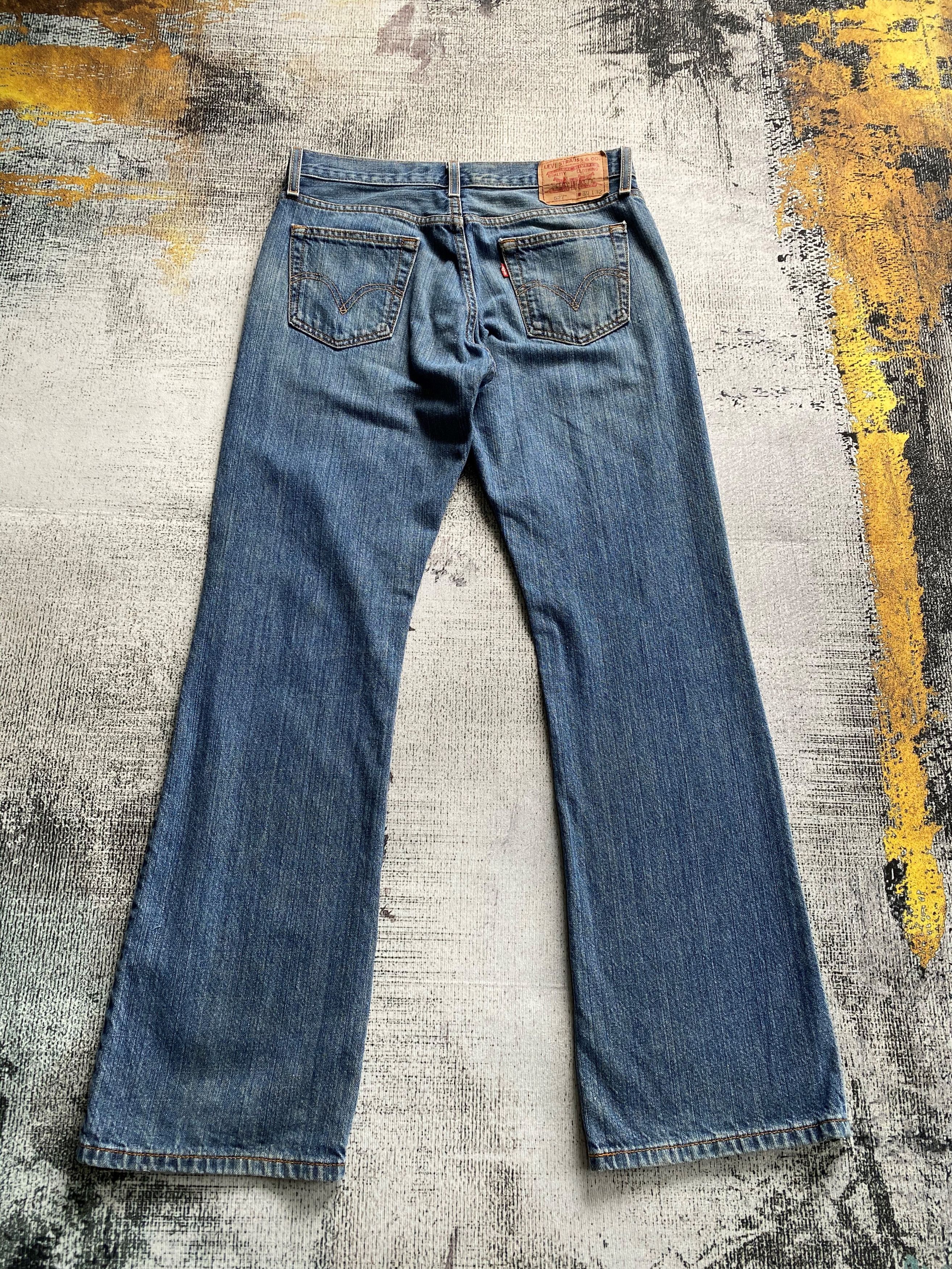 Levi's Blue Wash Levi's 527 Flare Bootcut Jeans Size US 30 / EU 46 - 15 Thumbnail