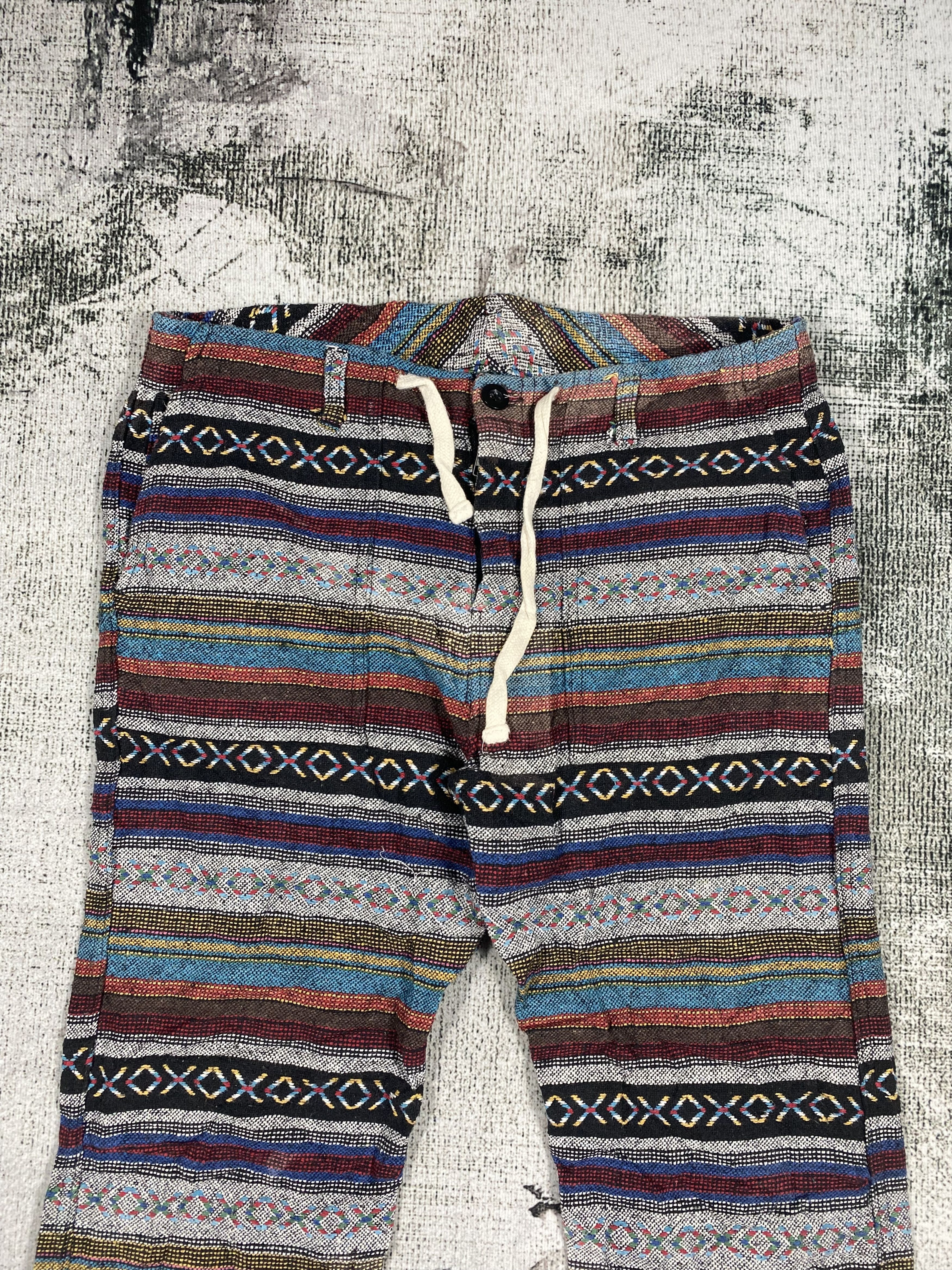 Japanese Brand × Vintage Vintage Native Navajo Aztec Design Pants Size US 30 / EU 46 - 2 Thumbnail