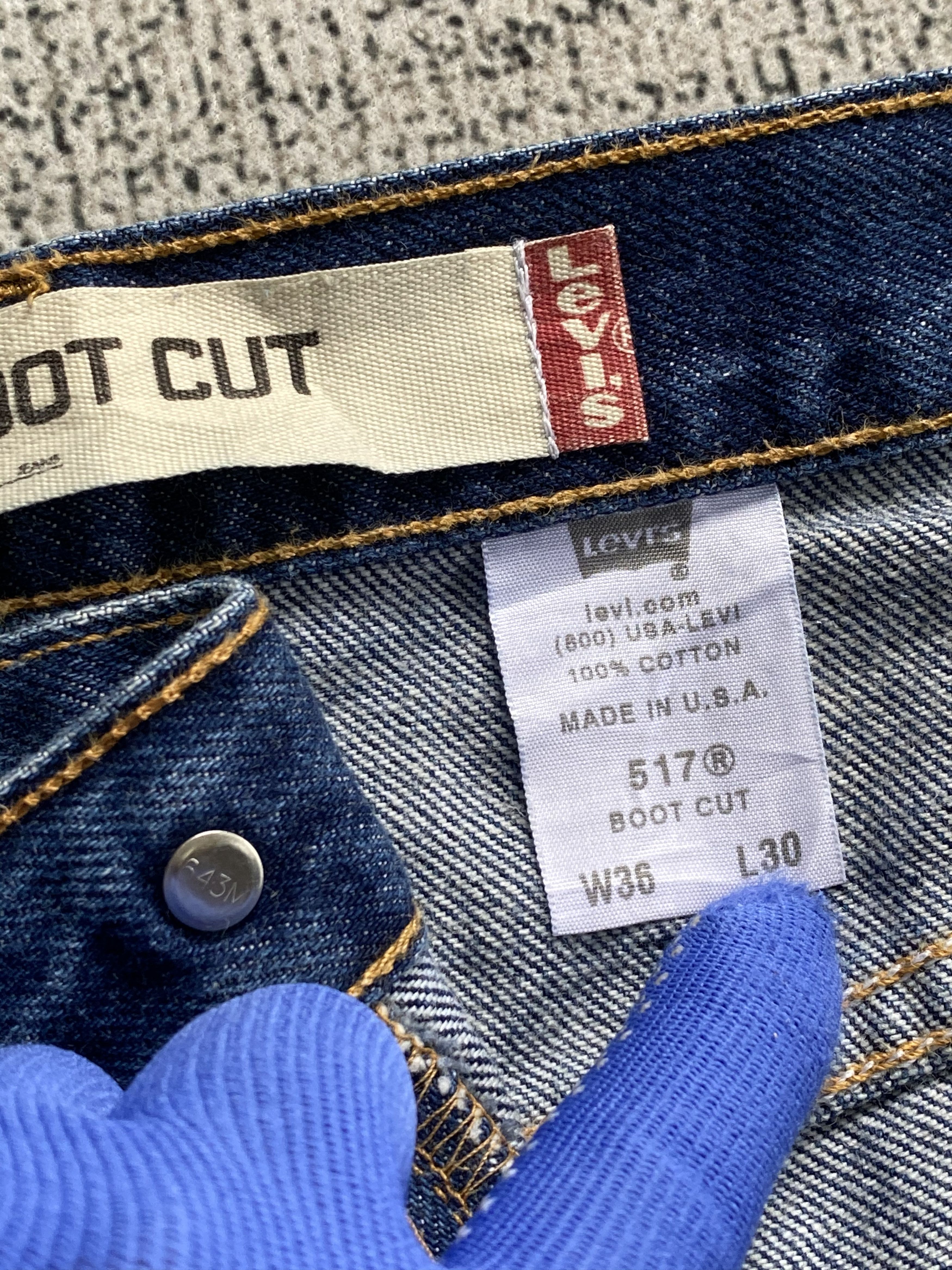 Levi's Denim Washed Vintage Levi's 517 Flare Bootcut Jeans Size US 36 / EU 52 - 7 Thumbnail