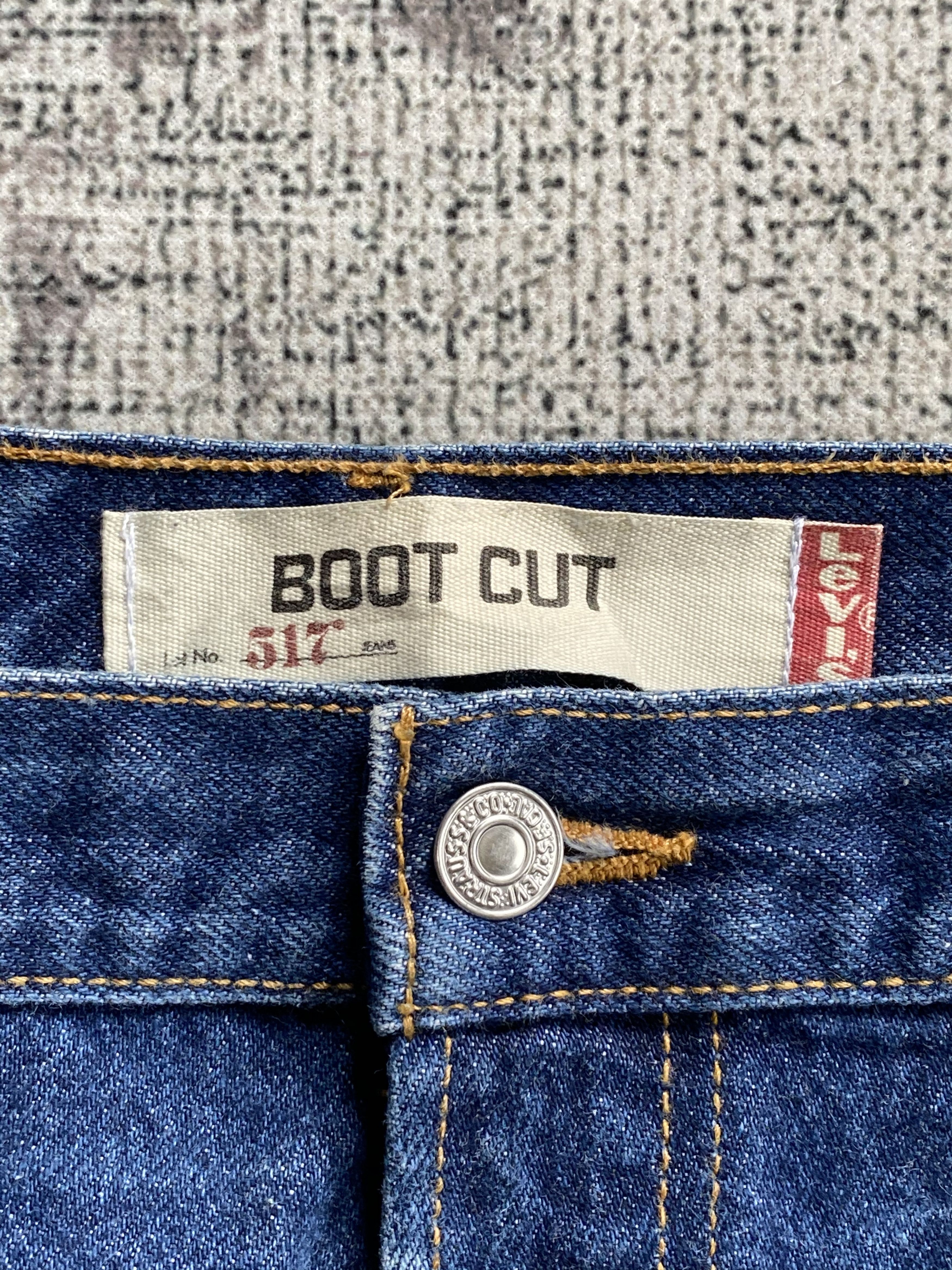 Levi's Denim Washed Vintage Levi's 517 Flare Bootcut Jeans Size US 36 / EU 52 - 5 Thumbnail