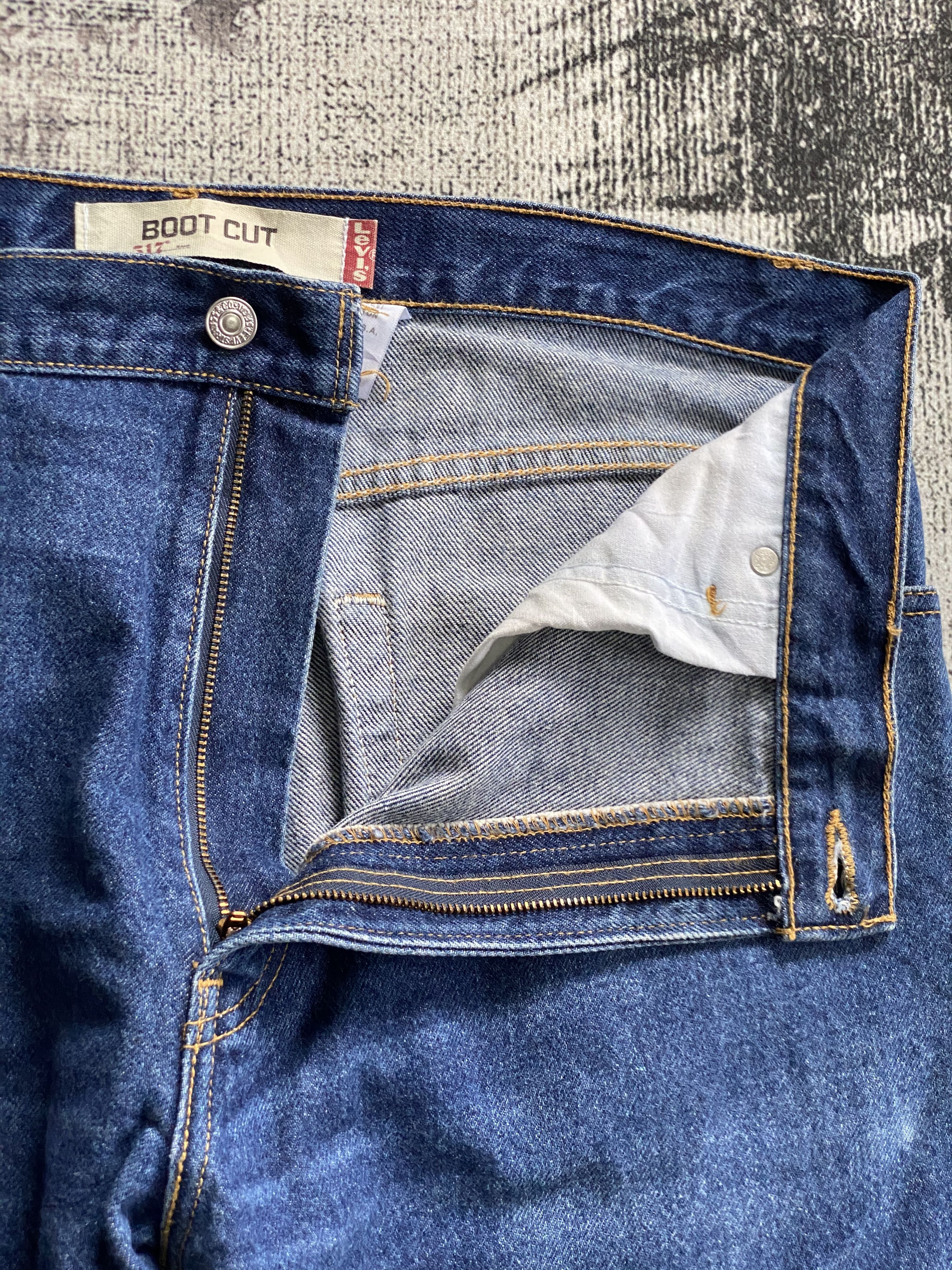 Levi's Denim Washed Vintage Levi's 517 Flare Bootcut Jeans Size US 36 / EU 52 - 6 Thumbnail