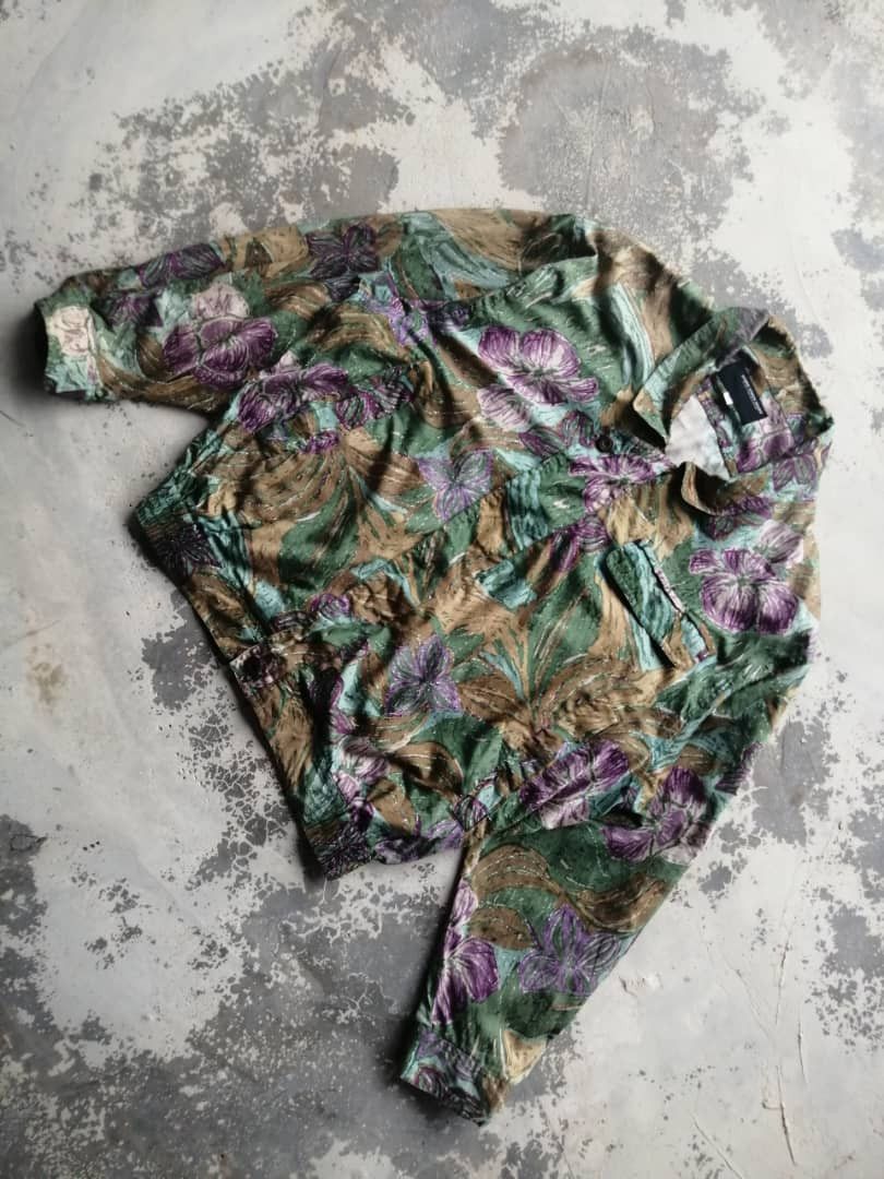 Hardy Amies × Vintage Hardy Amies Sport London Light Jacket Flora Design Size US XL / EU 56 / 4 - 1 Thumbnail
