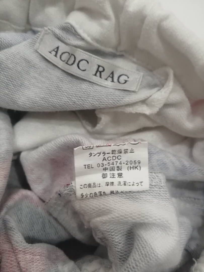 Japanese Brand ACDC RAGS Pants Short Overprint Design Size US 30 / EU 46 - 4 Thumbnail