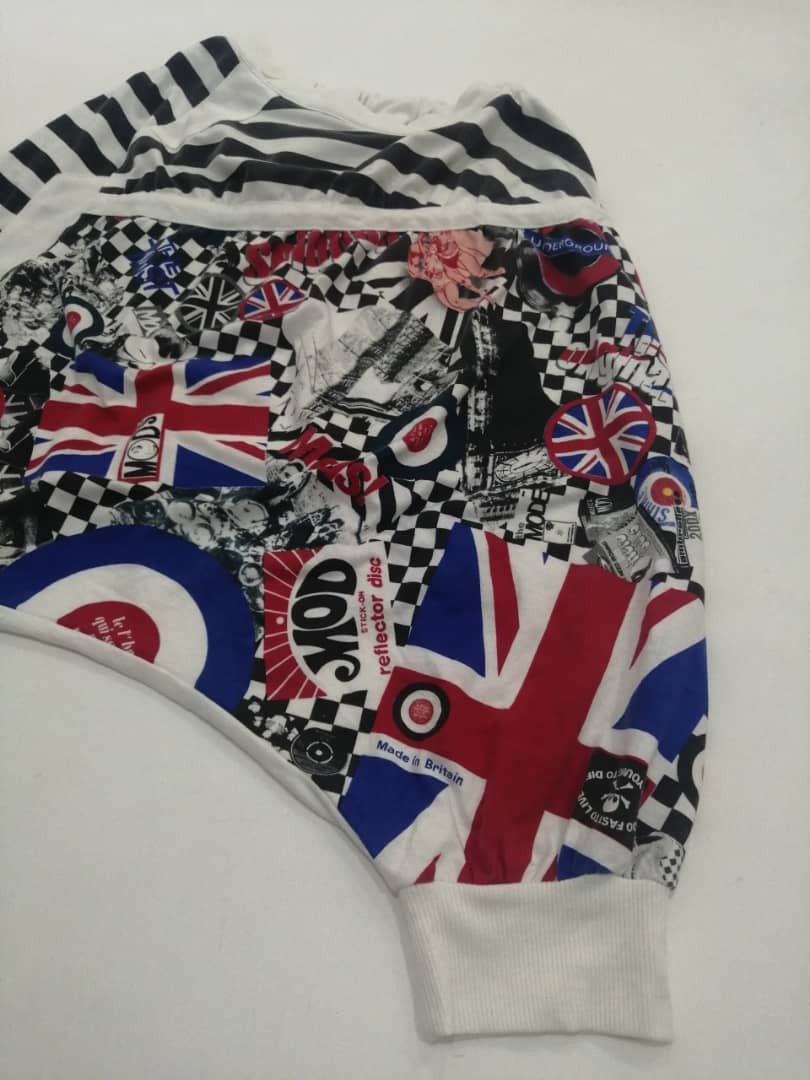 Japanese Brand ACDC RAGS Pants Short Overprint Design Size US 30 / EU 46 - 7 Thumbnail
