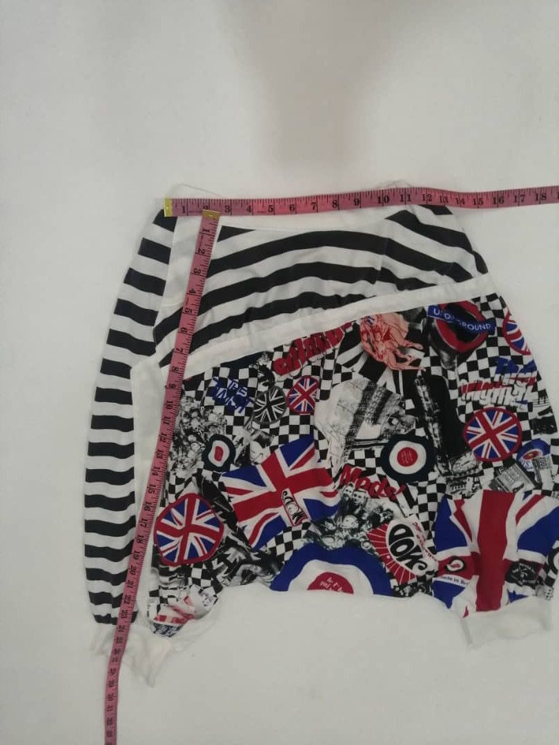 Japanese Brand ACDC RAGS Pants Short Overprint Design Size US 30 / EU 46 - 5 Thumbnail