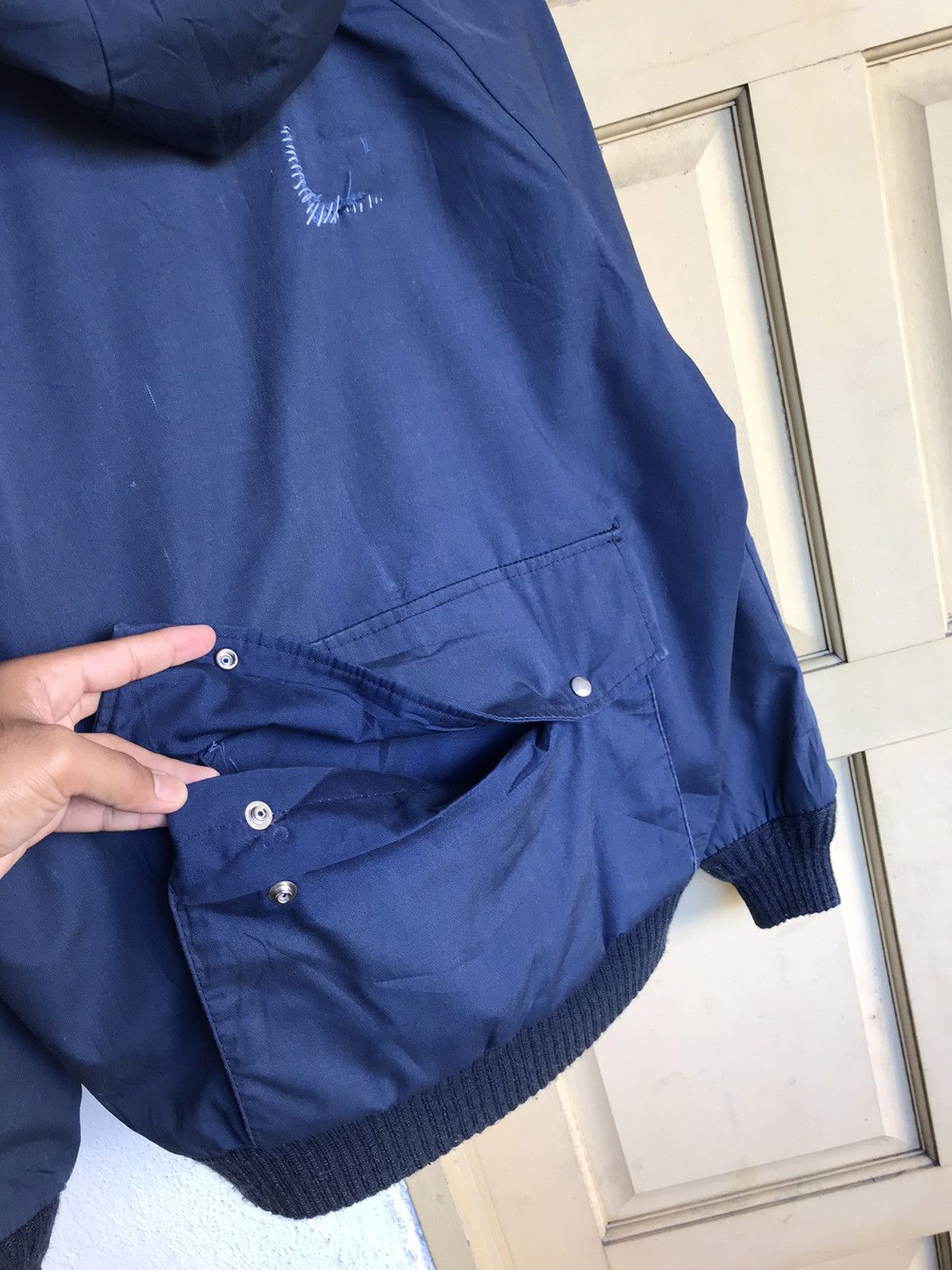 Macbeth ❗️Vintage Macbeth Pocket Back Winter Bomber Jacket Hoodie Size US L / EU 52-54 / 3 - 22 Thumbnail