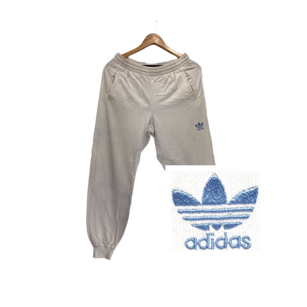 Adidas × Vintage Vintage Adidas Sweatpant Adidas Three Stripes AdidasTrefoil Size US 28 / EU 44 - 1 Thumbnail