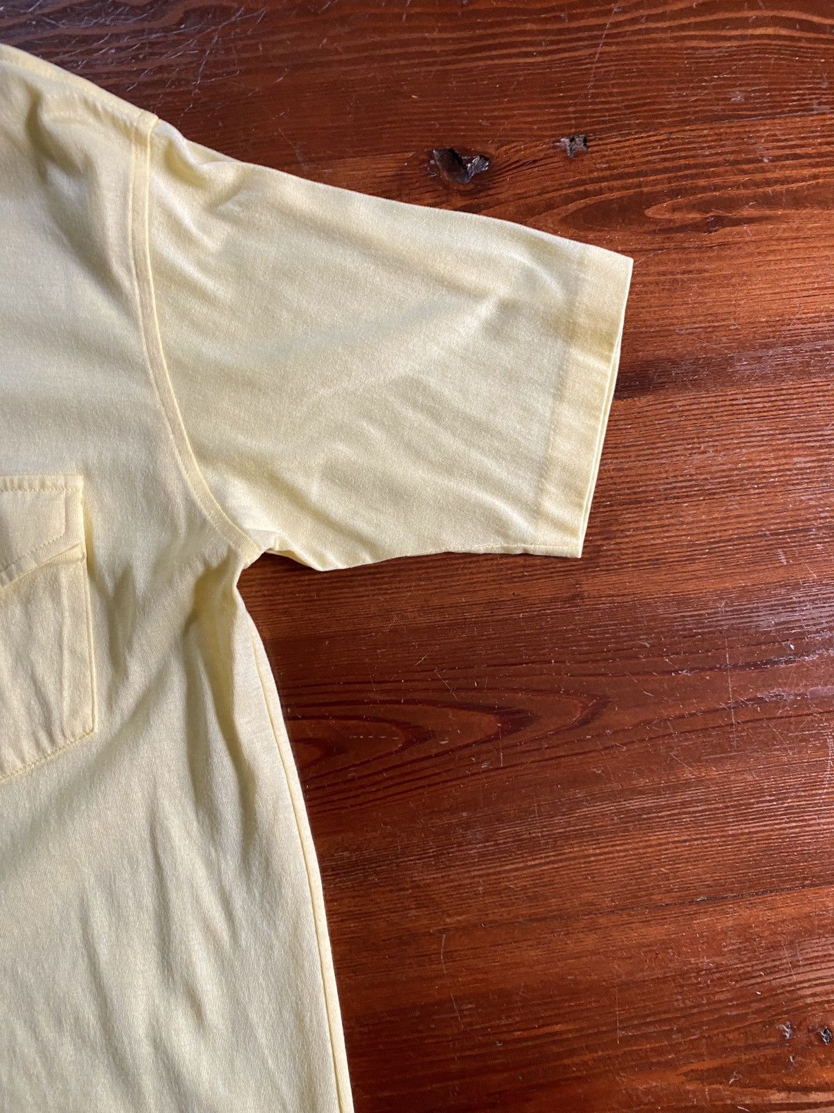 Vintage Vintage 70’s Blades & Co Yellow Short Sleeve Polo Size US L / EU 52-54 / 3 - 3 Thumbnail