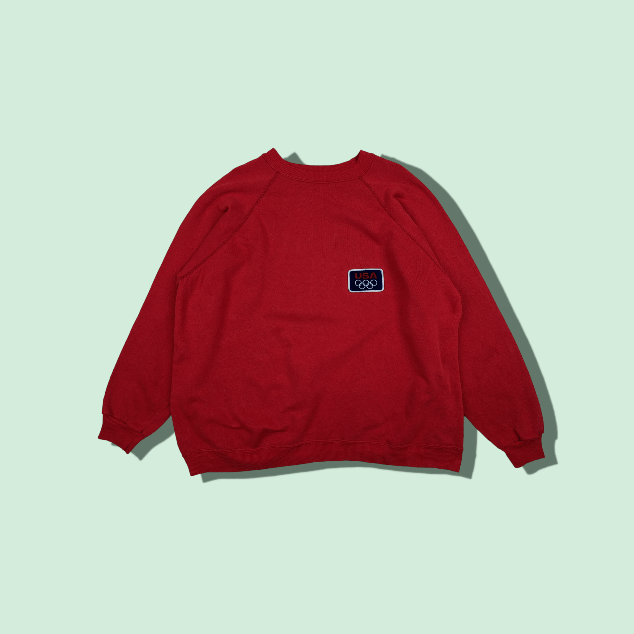 USA Olympics × Vintage Vintage 90's Hanes USA Olympics Team Jumper Sweatshirt Size US XL / EU 56 / 4 - 1 Thumbnail