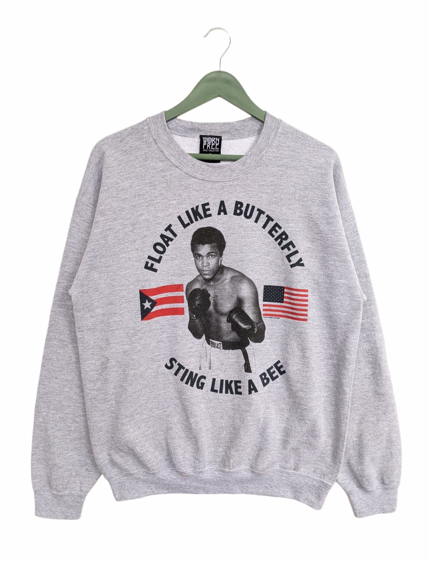 Vintage RARE‼️Vintage Muhammad Ali Print Sweatshirt Size US M / EU 48-50 / 2 - 1 Thumbnail
