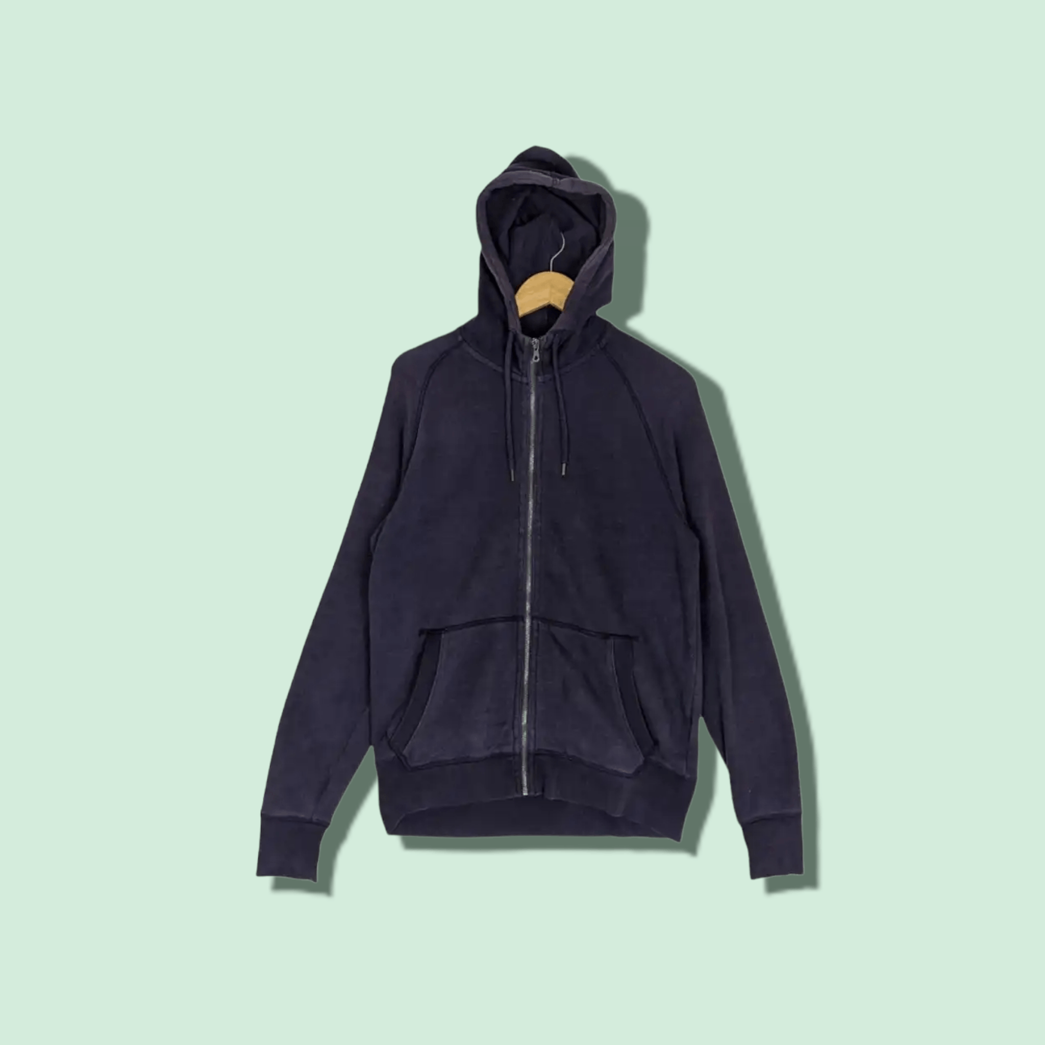 Gap GAP Lived-In Plain Zipper Hoodie Size US S / EU 44-46 / 1 - 1 Thumbnail