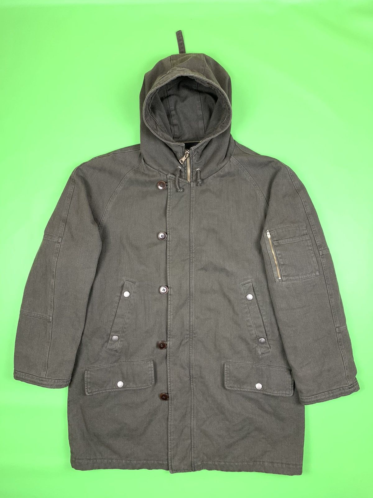 image of Archive Maison Margiela Vintage Military Oversize Parka in Khaki, Men's (Size Large)
