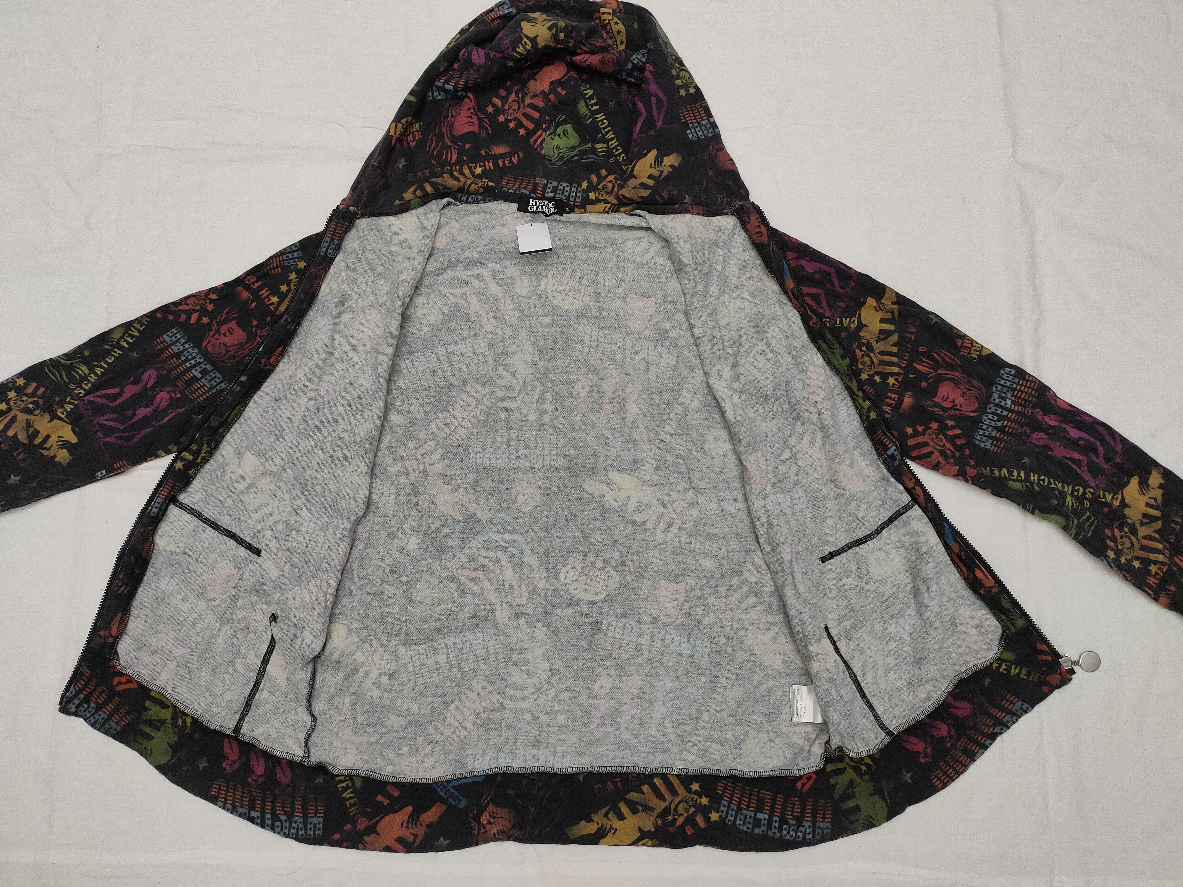 Hysteric Glamour Hysteric Glamour Cat Scratch Fever Fullprint Design Hoodie Size US L / EU 52-54 / 3 - 11 Thumbnail
