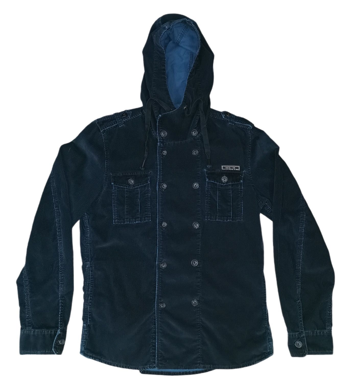 Diesel Diesel Double Breast Corduroy Hoodie Jacket Size US S / EU 44-46 / 1 - 1 Thumbnail