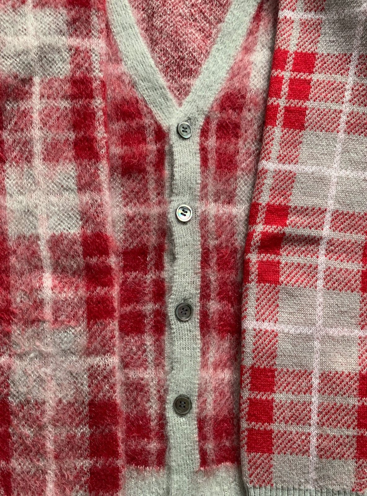 Undercover Undercover Checkered Mohair Cardigan Size US M / EU 48-50 / 2 - 3 Thumbnail