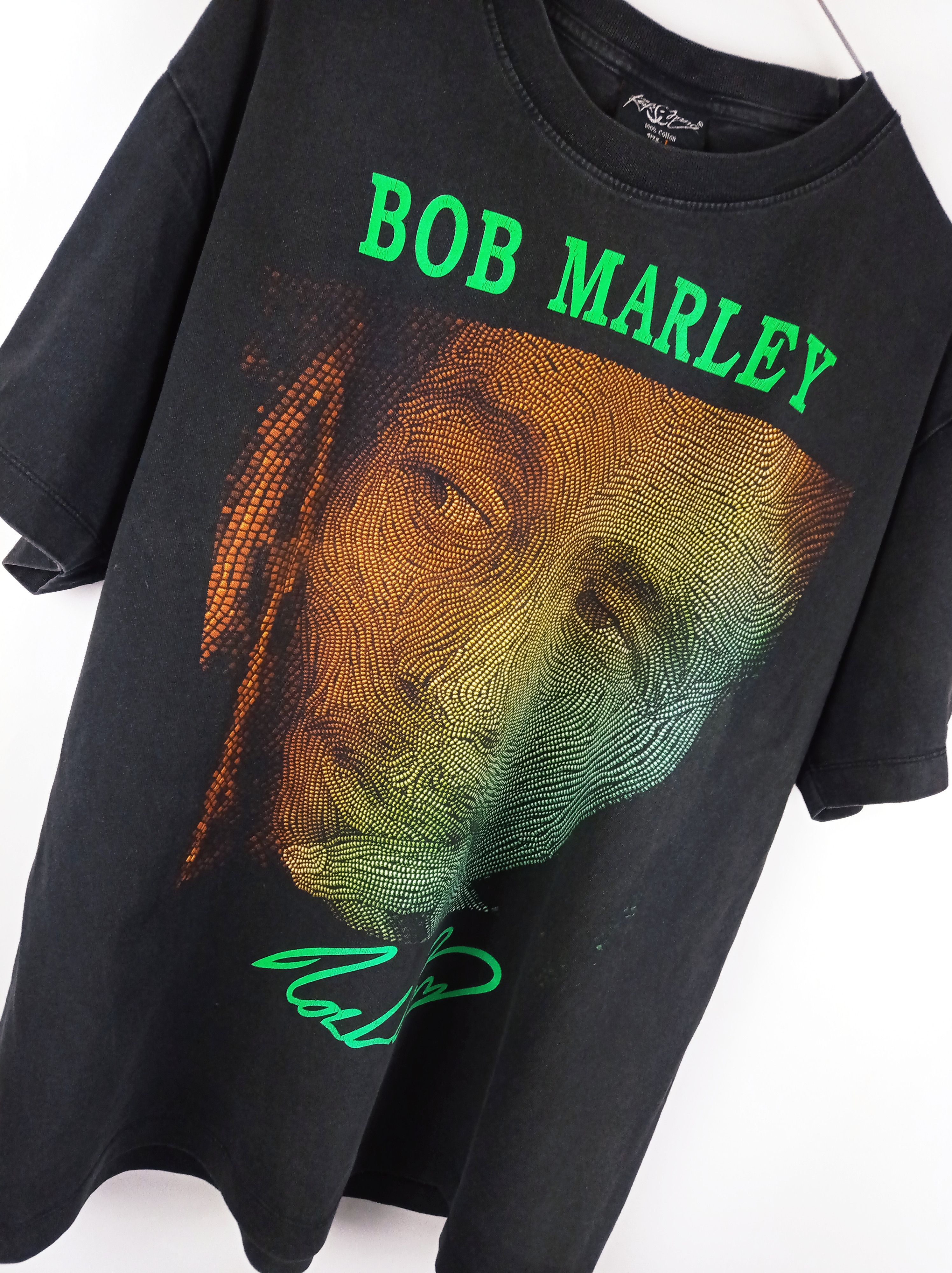 Bob Marley Vintage Bob Marley Smoke Double Sided Graphic T-shirt Size US L / EU 52-54 / 3 - 3 Thumbnail