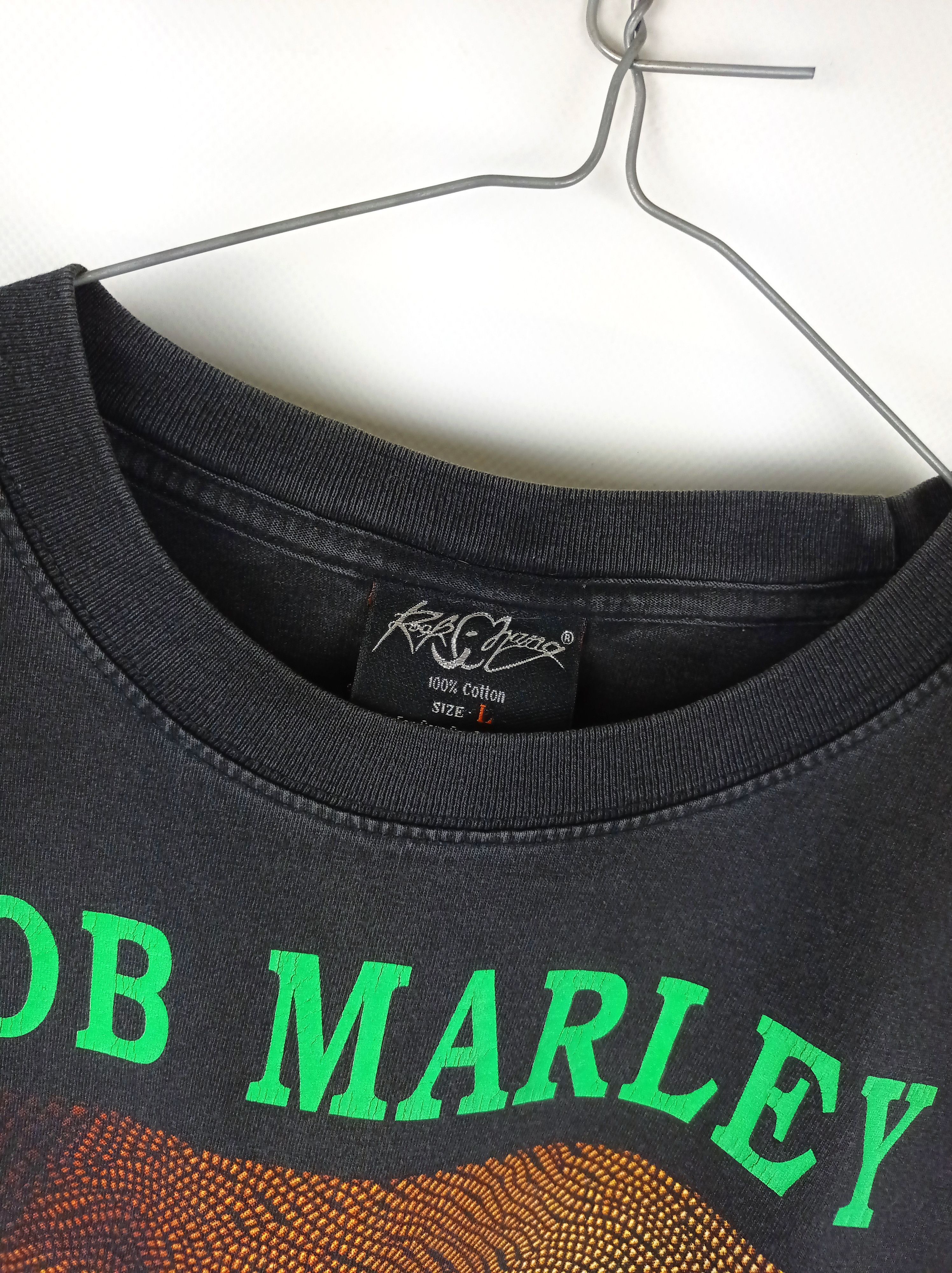 Bob Marley Vintage Bob Marley Smoke Double Sided Graphic T-shirt Size US L / EU 52-54 / 3 - 4 Thumbnail