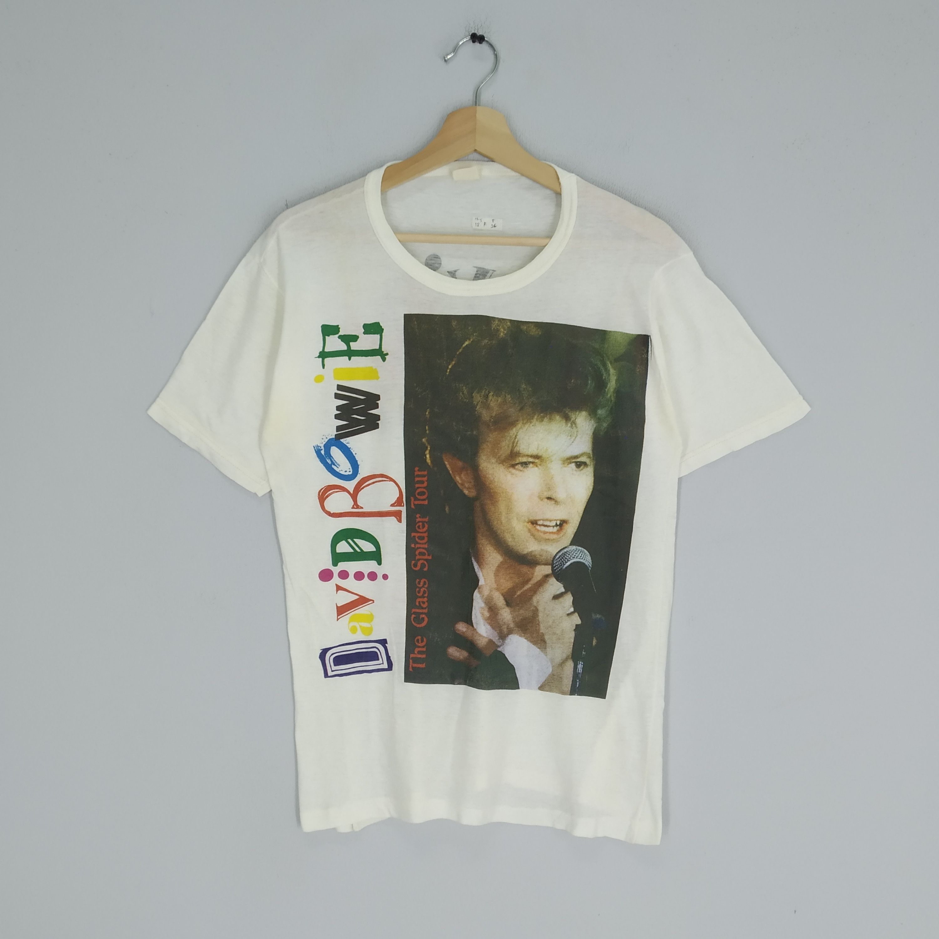 Vintage OG 1980s David Bowie Europe Tour 87 Rock Shirt
