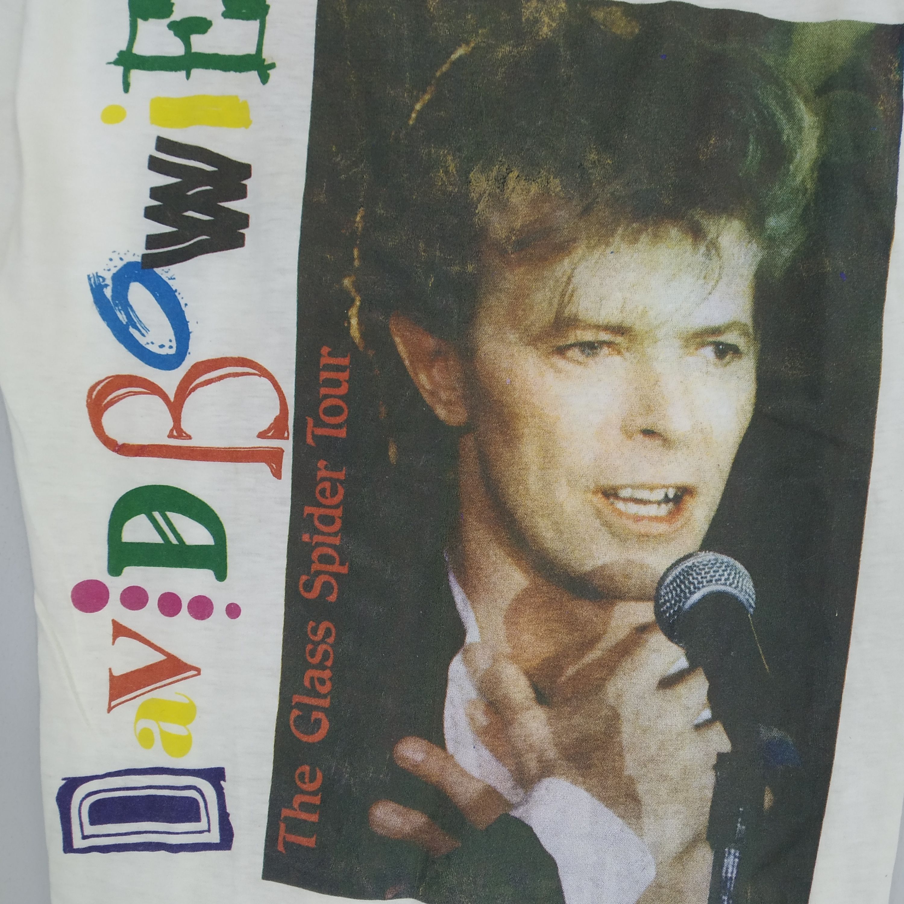 Band Tees Vintage OG 1980s David Bowie Europe Tour 87 Rock Shirt Size US M / EU 48-50 / 2 - 4 Thumbnail