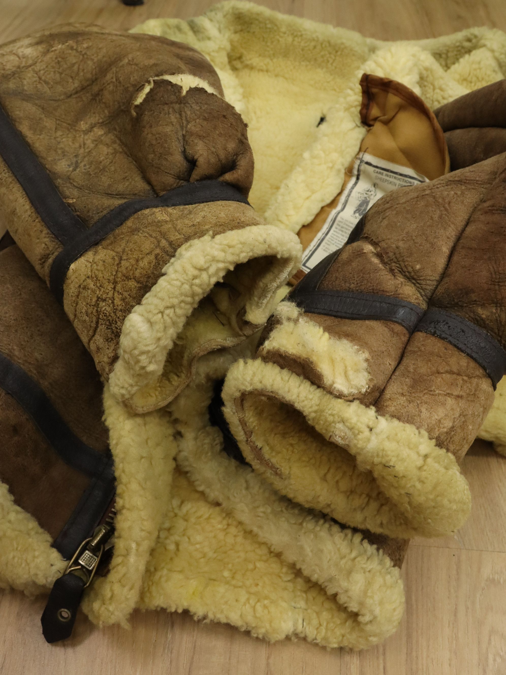 Avirex × Vintage Vtg Avirex B-3 USAAF Shearling Leather Flight Bomber Jacket Size US M / EU 48-50 / 2 - 25 Thumbnail