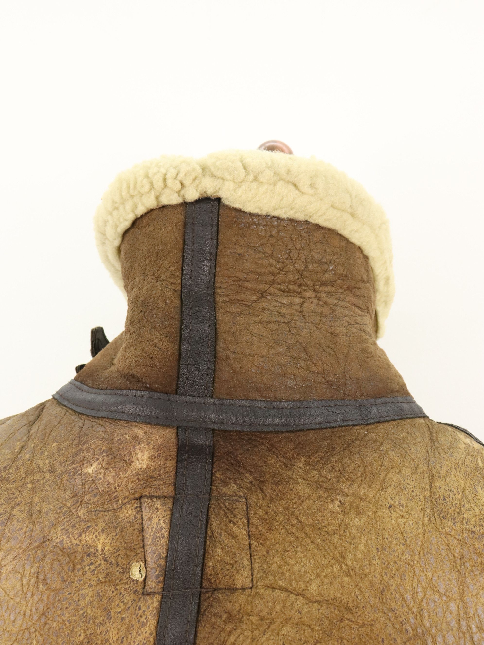 Avirex × Vintage Vtg Avirex B-3 USAAF Shearling Leather Flight Bomber Jacket Size US M / EU 48-50 / 2 - 17 Thumbnail