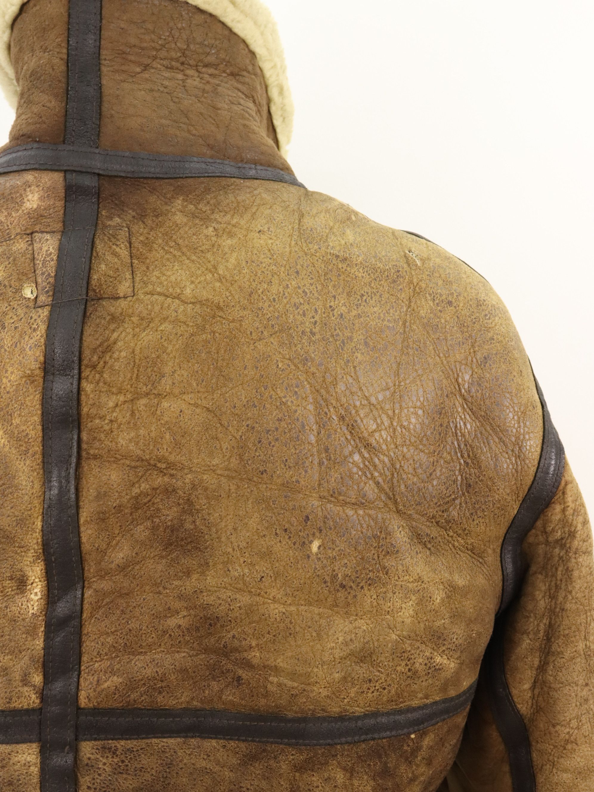 Avirex × Vintage Vtg Avirex B-3 USAAF Shearling Leather Flight Bomber Jacket Size US M / EU 48-50 / 2 - 18 Thumbnail