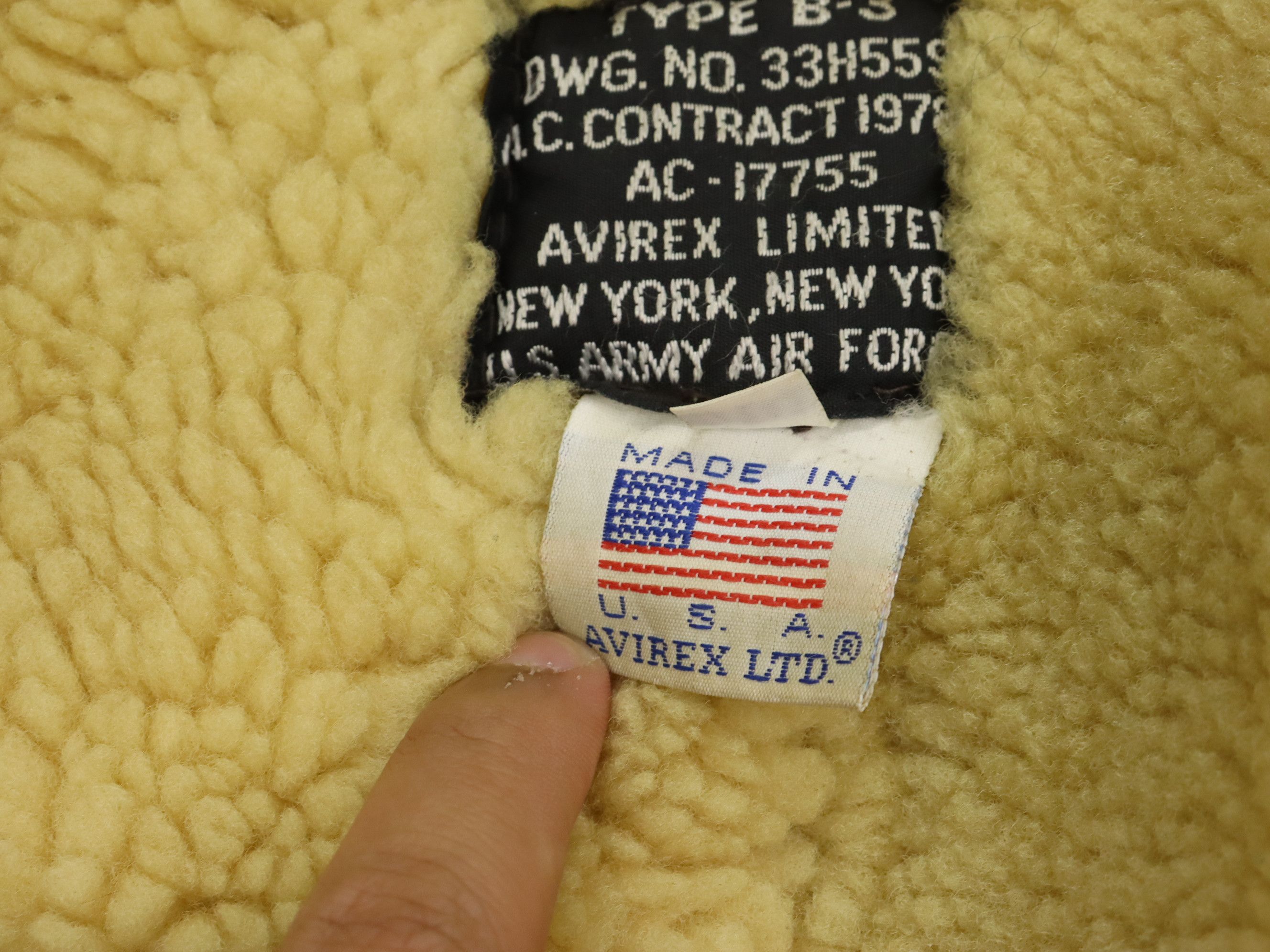 Avirex × Vintage Vtg Avirex B-3 USAAF Shearling Leather Flight Bomber Jacket Size US M / EU 48-50 / 2 - 5 Thumbnail