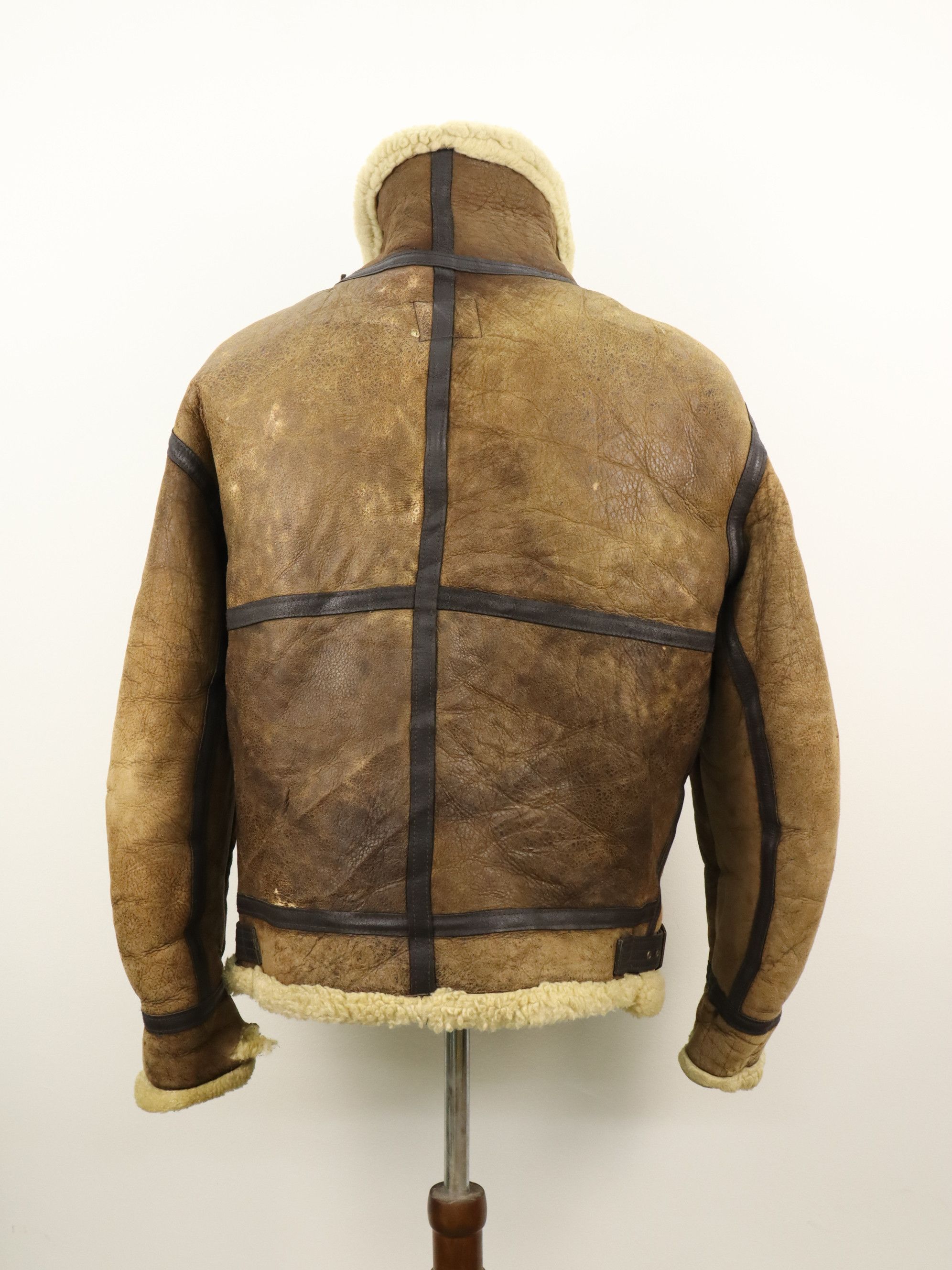 Avirex × Vintage Vtg Avirex B-3 USAAF Shearling Leather Flight Bomber Jacket Size US M / EU 48-50 / 2 - 6 Thumbnail