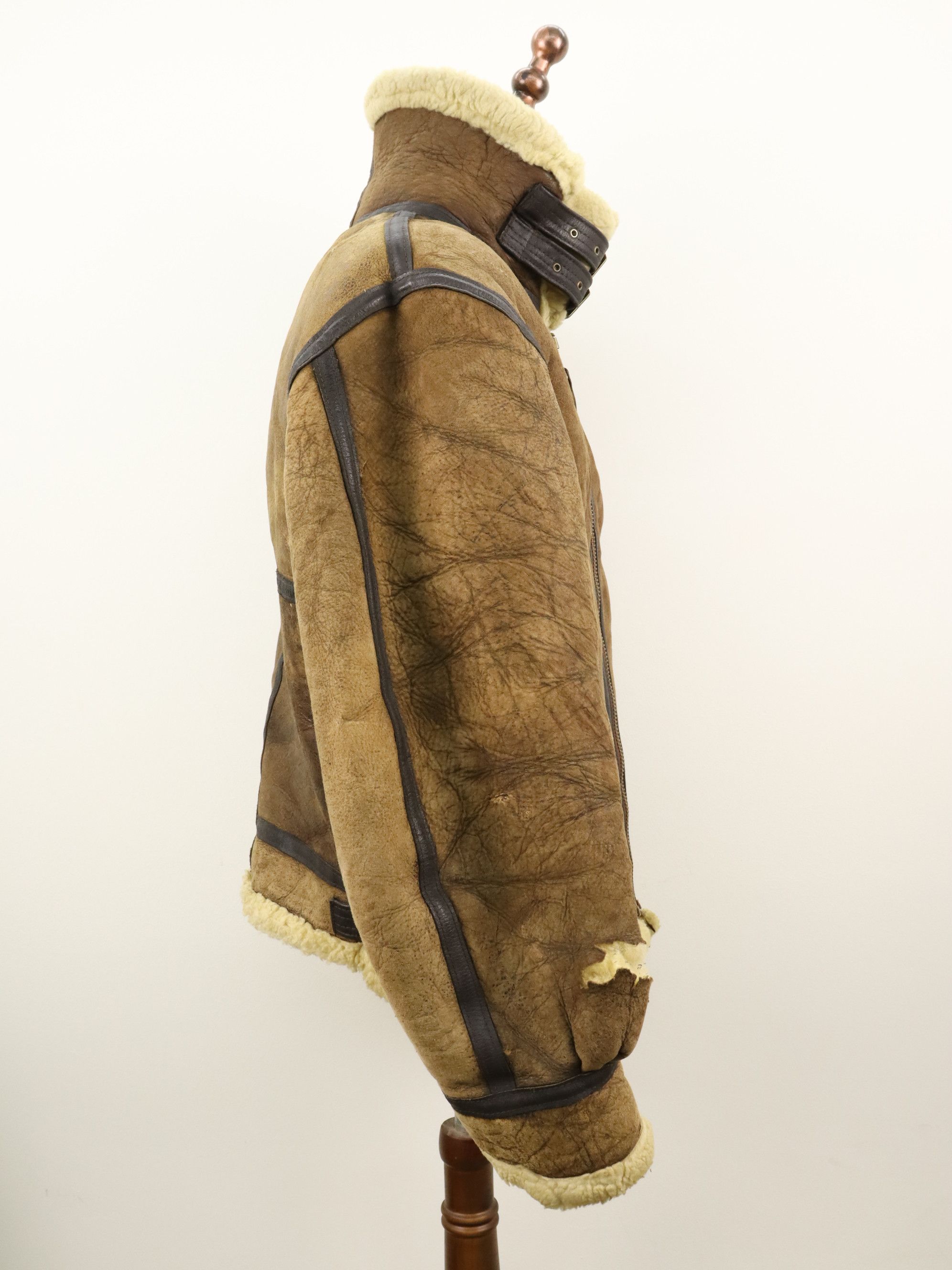 Avirex × Vintage Vtg Avirex B-3 USAAF Shearling Leather Flight Bomber Jacket Size US M / EU 48-50 / 2 - 8 Thumbnail
