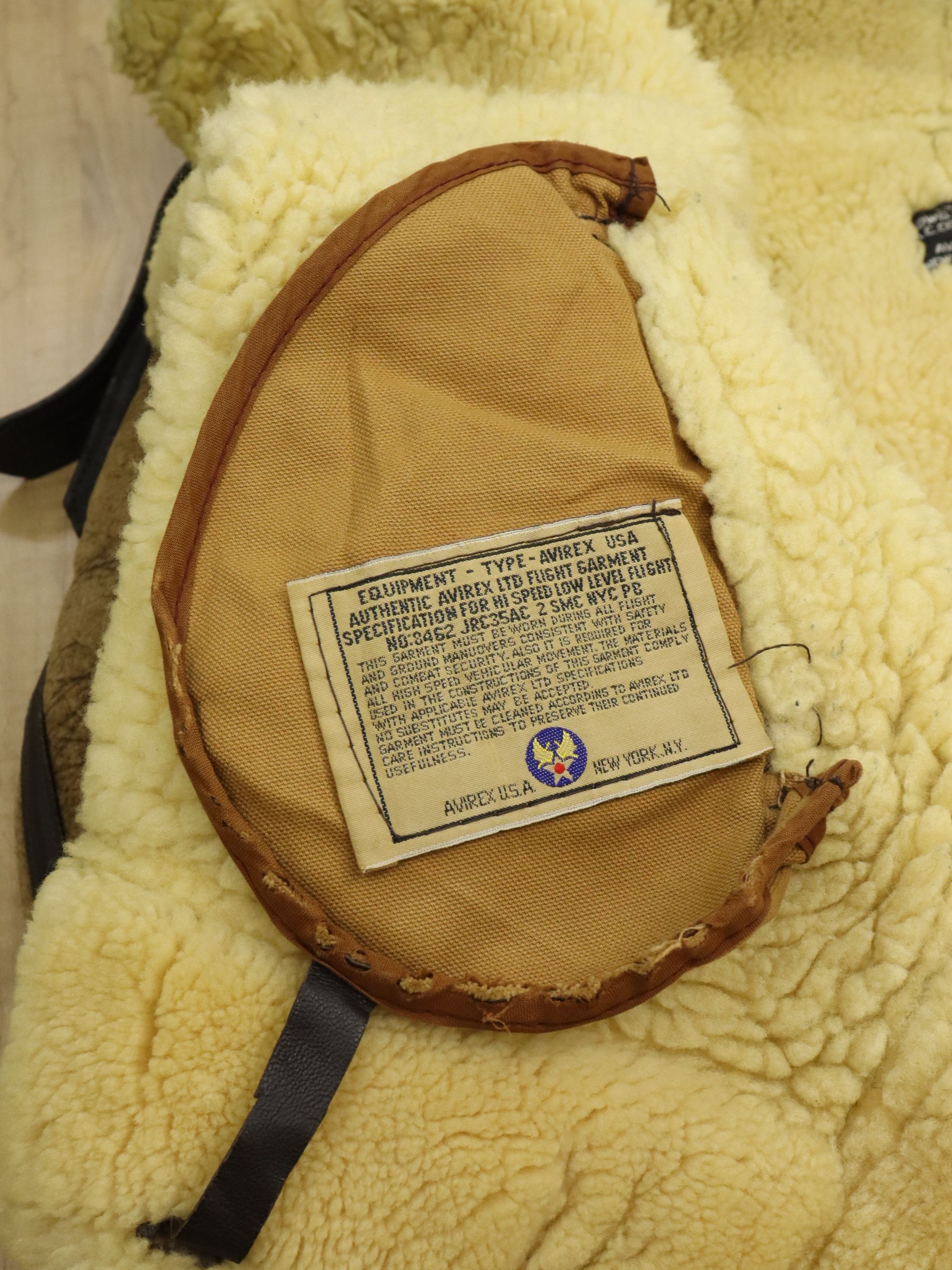 Avirex × Vintage Vtg Avirex B-3 USAAF Shearling Leather Flight Bomber Jacket Size US M / EU 48-50 / 2 - 23 Thumbnail