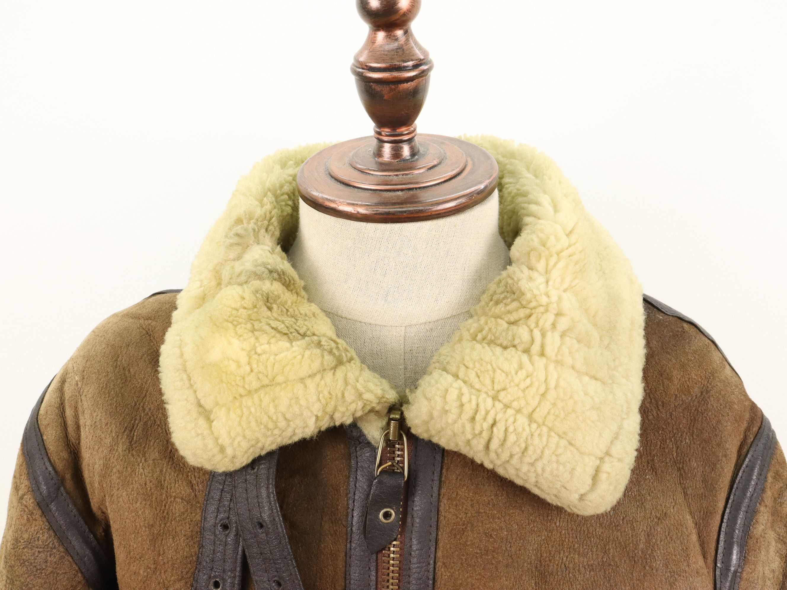Avirex × Vintage Vtg Avirex B-3 USAAF Shearling Leather Flight Bomber Jacket Size US M / EU 48-50 / 2 - 12 Thumbnail