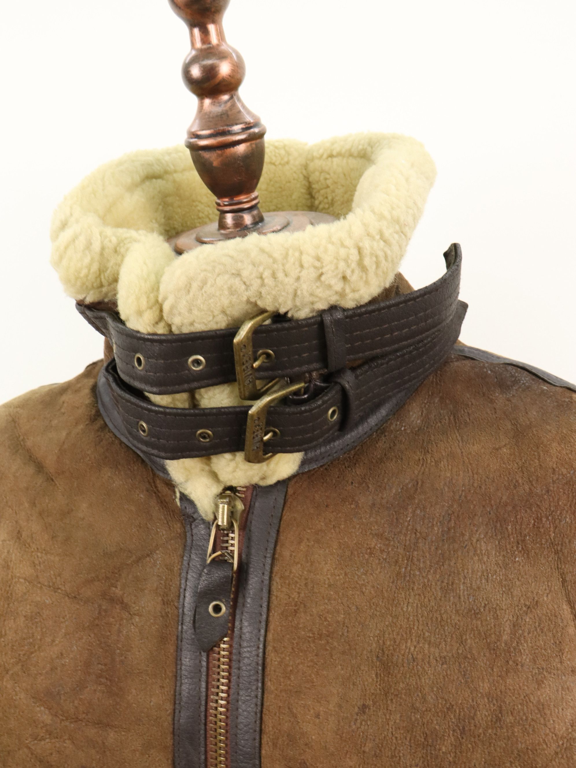 Avirex × Vintage Vtg Avirex B-3 USAAF Shearling Leather Flight Bomber Jacket Size US M / EU 48-50 / 2 - 10 Thumbnail