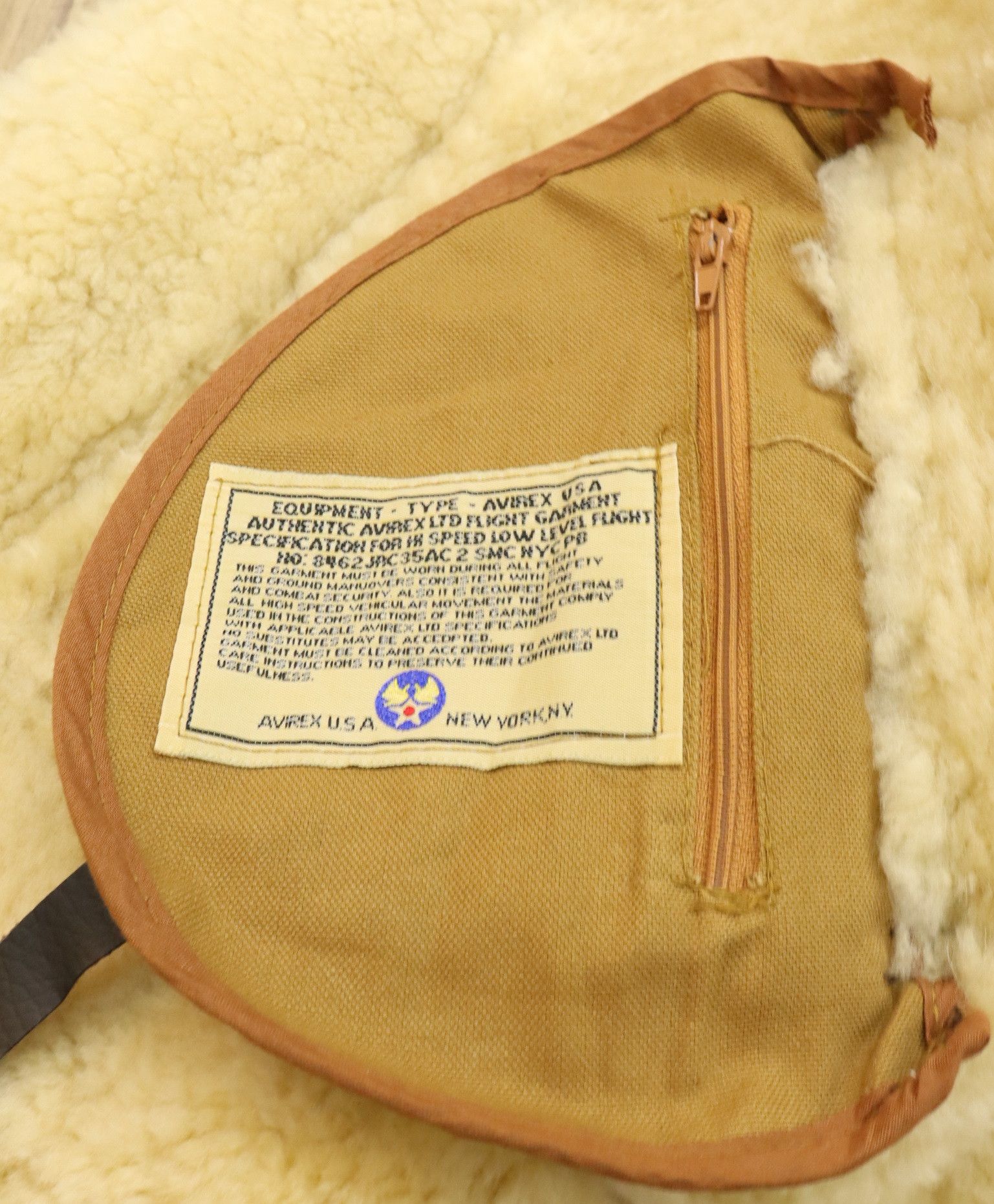 Avirex Vtg. Avirex Type B-3 Leather Sheepskin Flight Bomber Jacket Size US M / EU 48-50 / 2 - 25 Thumbnail