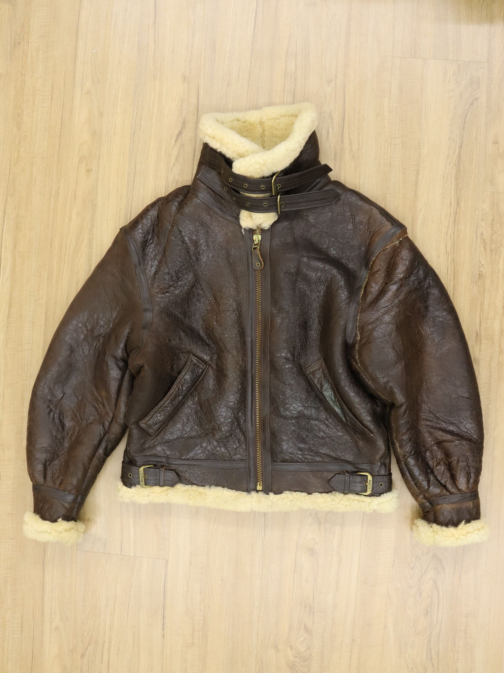 Avirex Vtg. Avirex Type B-3 Leather Sheepskin Flight Bomber Jacket Size US M / EU 48-50 / 2 - 5 Thumbnail
