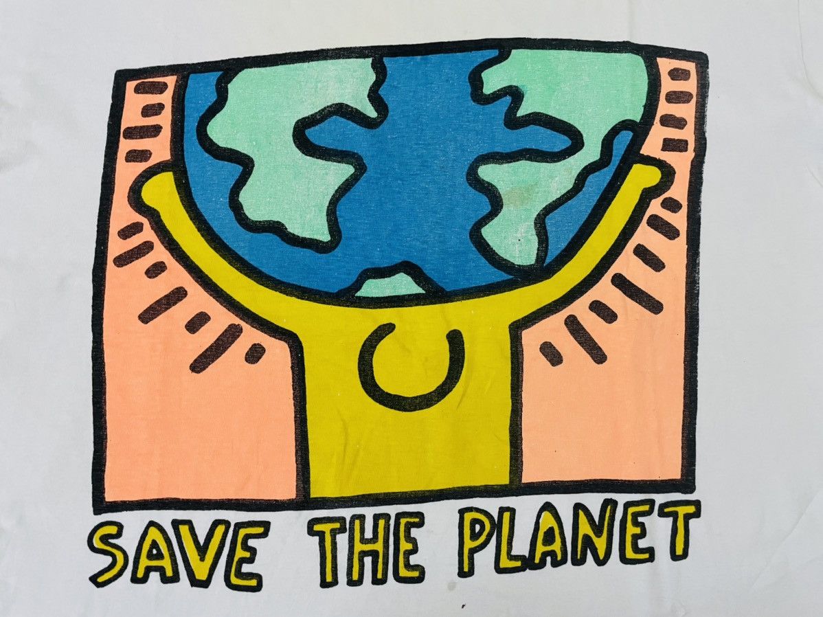Japanese Brand 🔥LAST DROP🔥Vintage Pop Art Save The Planet Keith Haring Size US XL / EU 56 / 4 - 5 Thumbnail