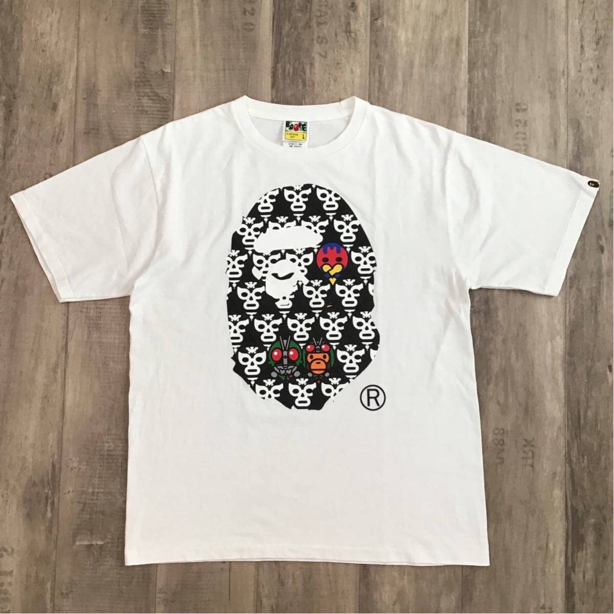 BAPE × Kamen Rider Milo Big head T-shirt a bathing ape