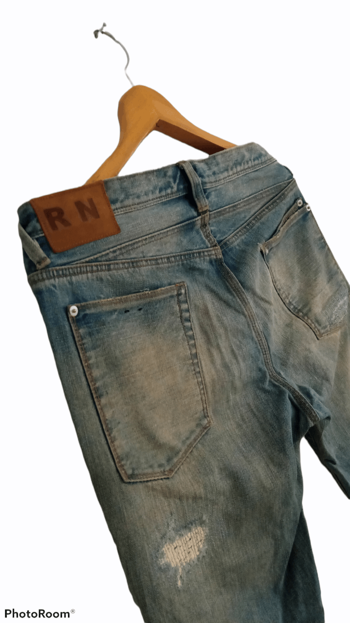 Paul Smith × R.Newbold × Vintage 🔥🔥R.Newbold Paul Smith Patchwork Distressed Jeans Denim Size US 32 / EU 48 - 19 Thumbnail