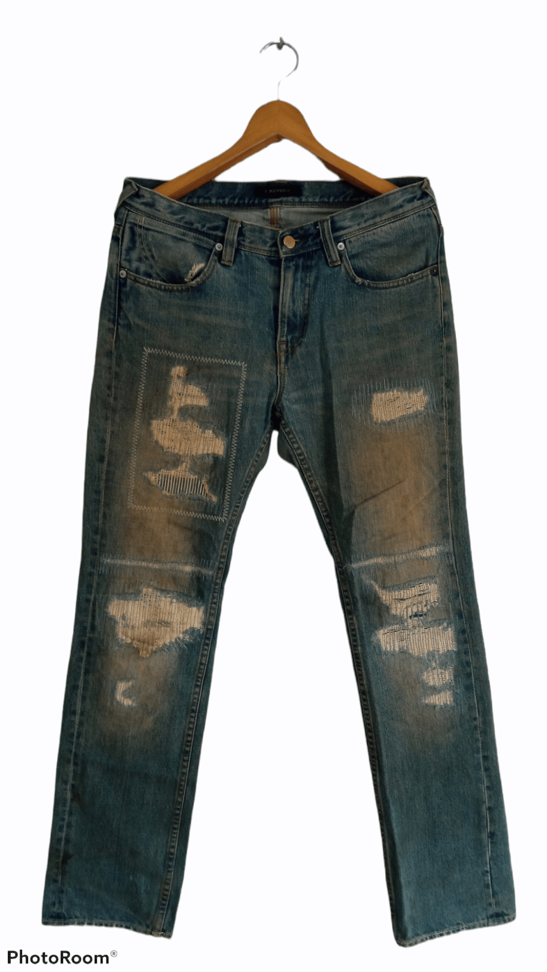 Paul Smith × R.Newbold × Vintage 🔥🔥R.Newbold Paul Smith Patchwork Distressed Jeans Denim Size US 32 / EU 48 - 1 Thumbnail