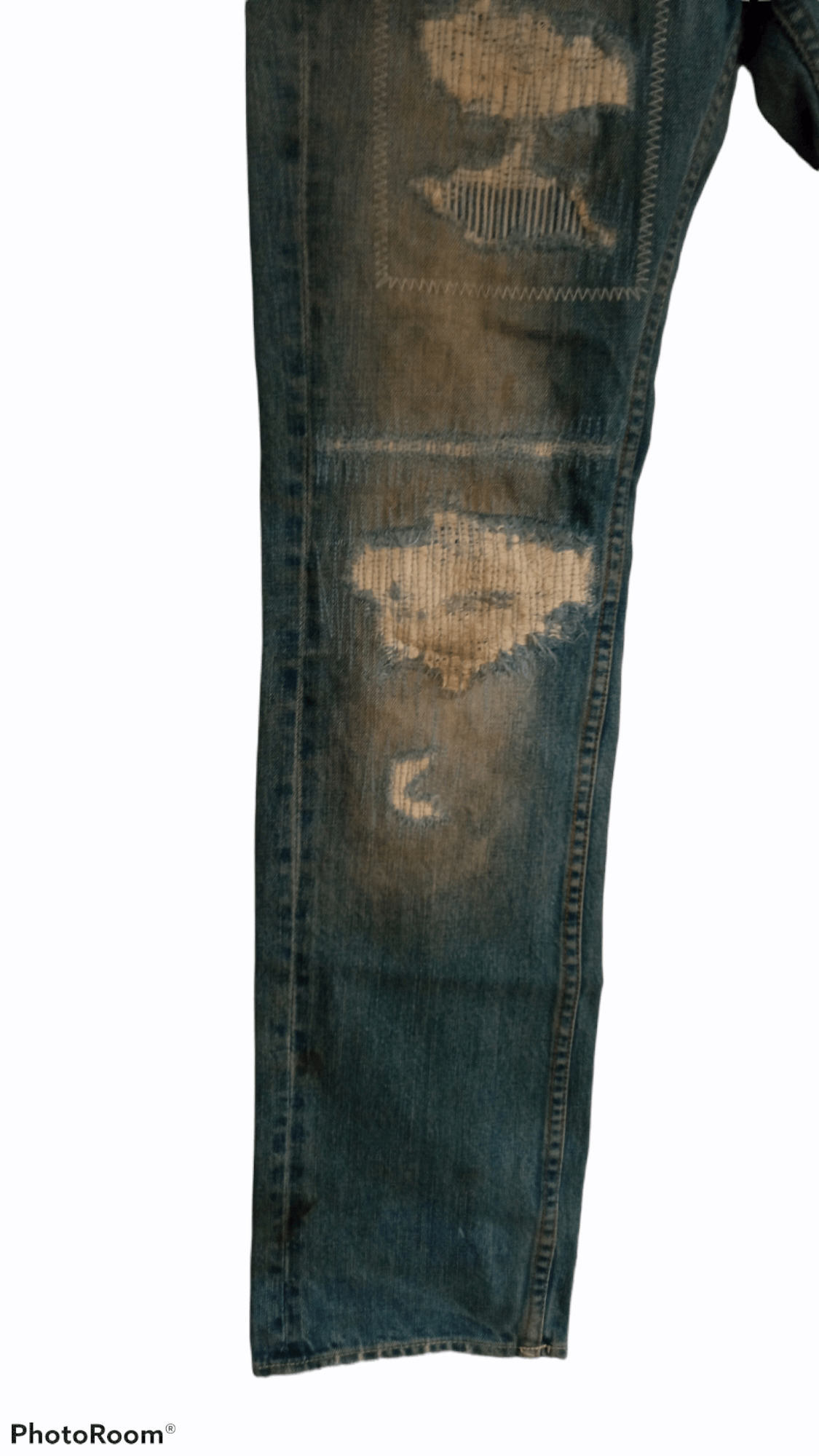 Paul Smith × R.Newbold × Vintage 🔥🔥R.Newbold Paul Smith Patchwork Distressed Jeans Denim Size US 32 / EU 48 - 7 Thumbnail