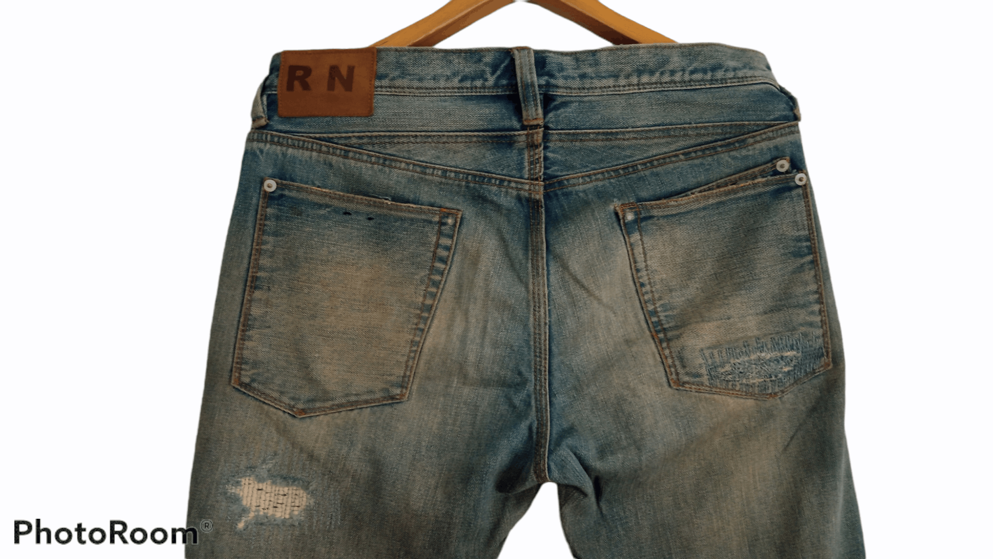 Paul Smith × R.Newbold × Vintage 🔥🔥R.Newbold Paul Smith Patchwork Distressed Jeans Denim Size US 32 / EU 48 - 18 Thumbnail