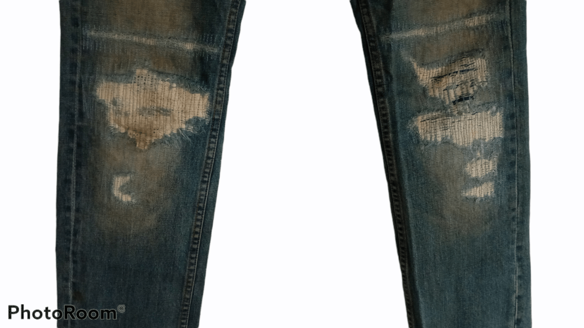 Paul Smith × R.Newbold × Vintage 🔥🔥R.Newbold Paul Smith Patchwork Distressed Jeans Denim Size US 32 / EU 48 - 11 Thumbnail