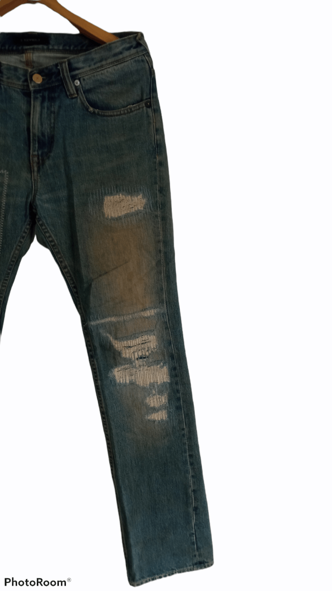 Paul Smith × R.Newbold × Vintage 🔥🔥R.Newbold Paul Smith Patchwork Distressed Jeans Denim Size US 32 / EU 48 - 5 Thumbnail