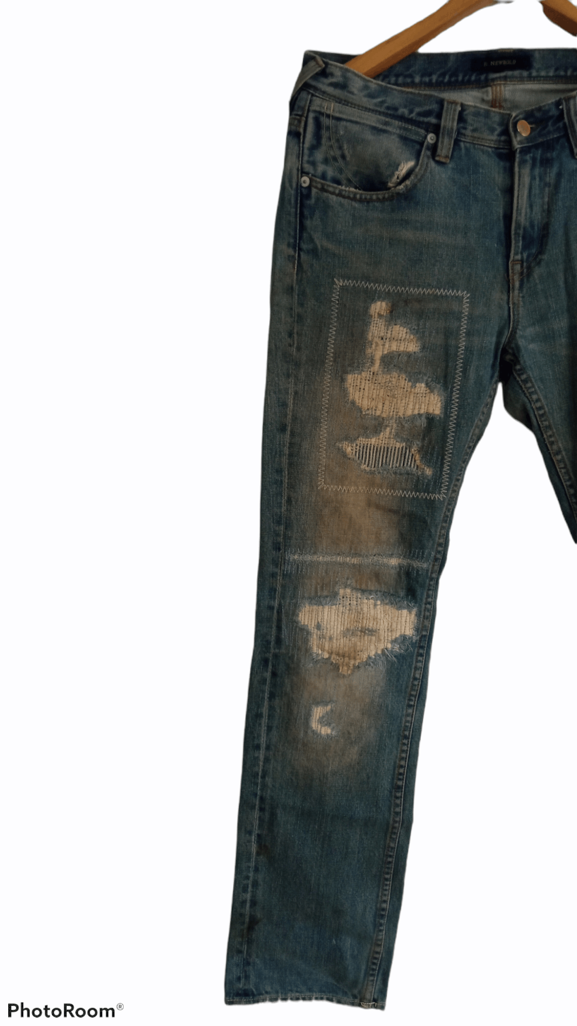 Paul Smith × R.Newbold × Vintage 🔥🔥R.Newbold Paul Smith Patchwork Distressed Jeans Denim Size US 32 / EU 48 - 4 Thumbnail