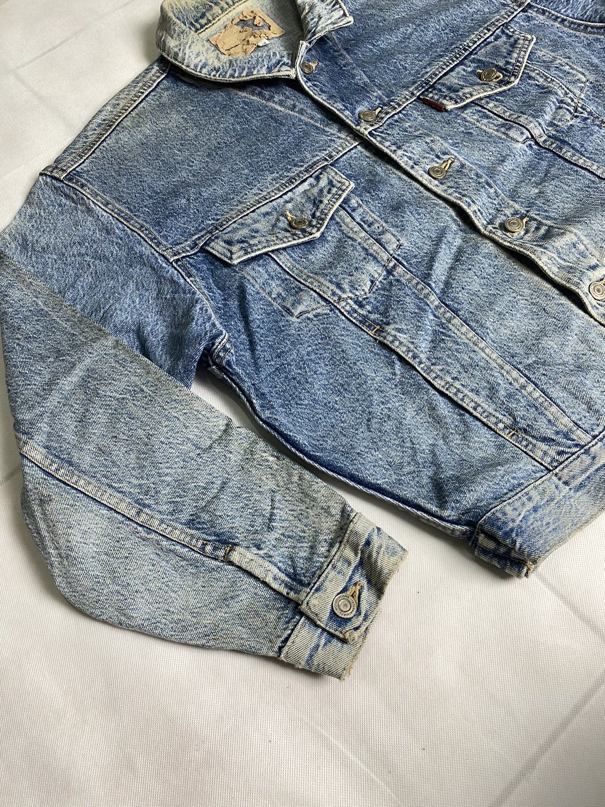 Other Vintage Spirit Denim Jacket Trucker Distressed Denim Size US M / EU 48-50 / 2 - 3 Thumbnail