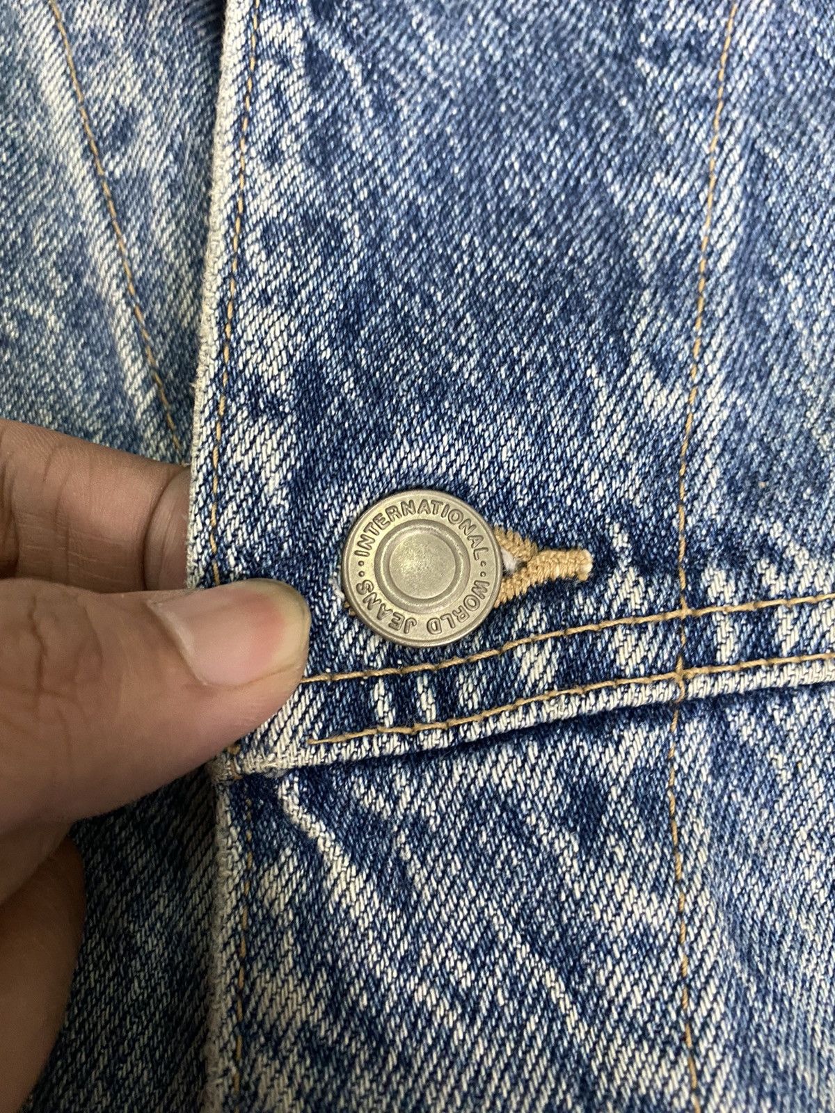 Other Vintage Spirit Denim Jacket Trucker Distressed Denim Size US M / EU 48-50 / 2 - 6 Thumbnail